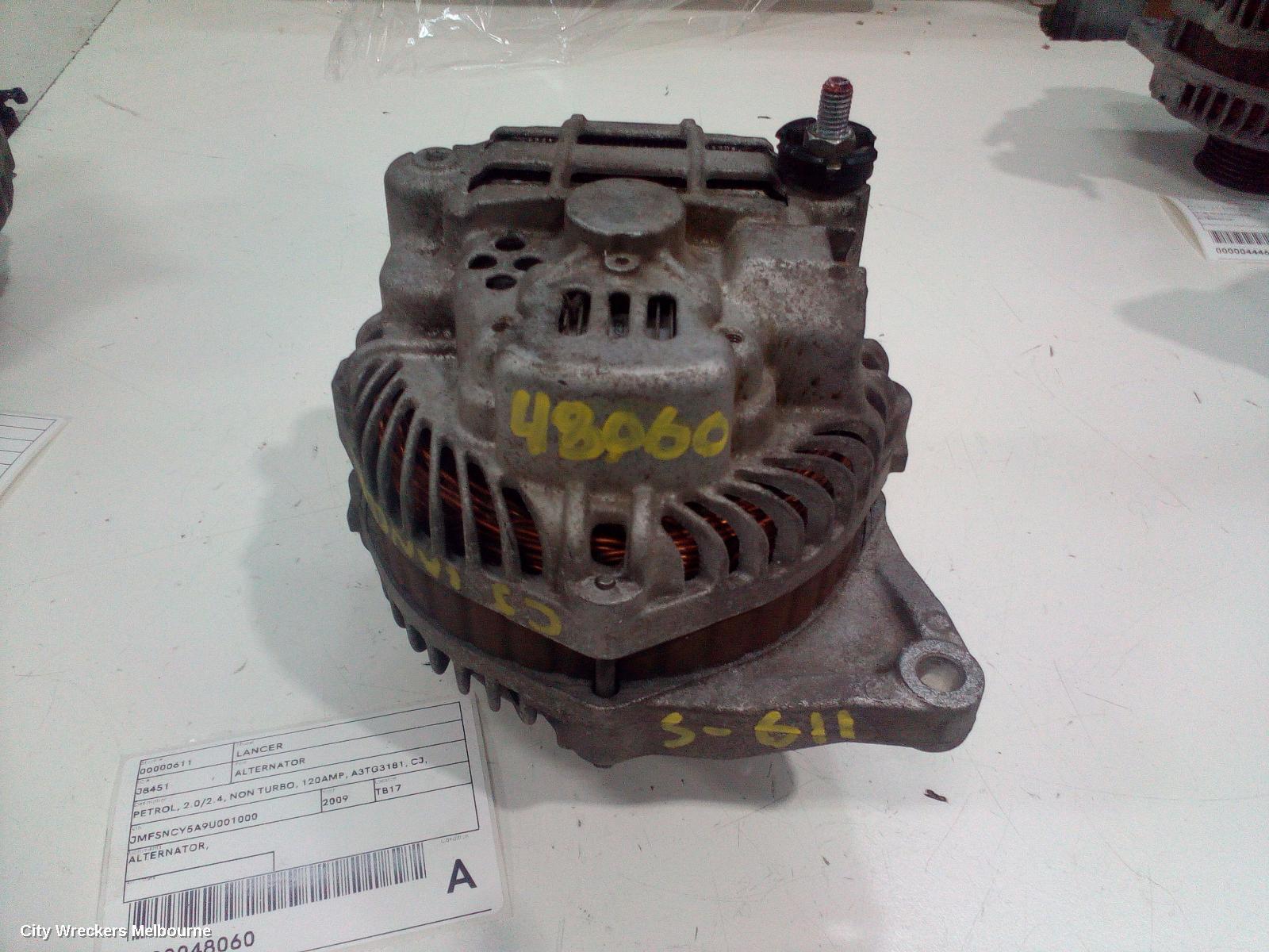 MITSUBISHI LANCER 2009 Alternator