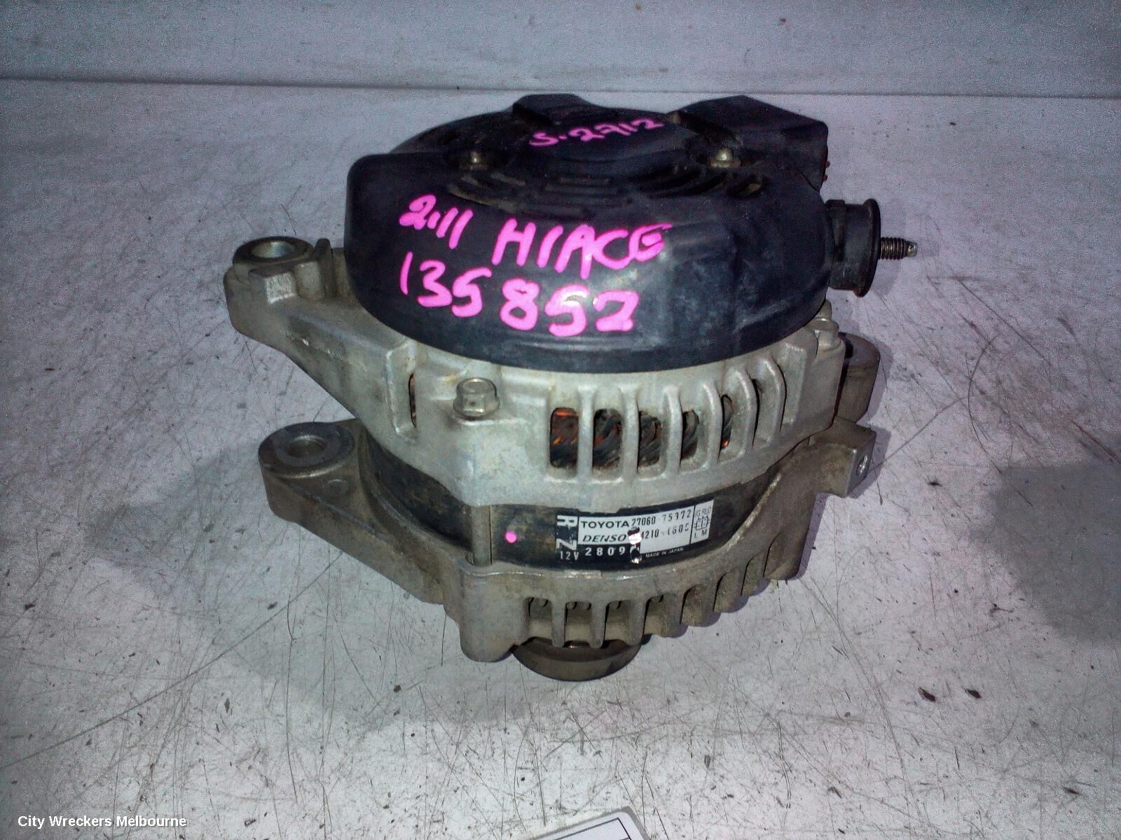 TOYOTA HIACE 2011 Alternator