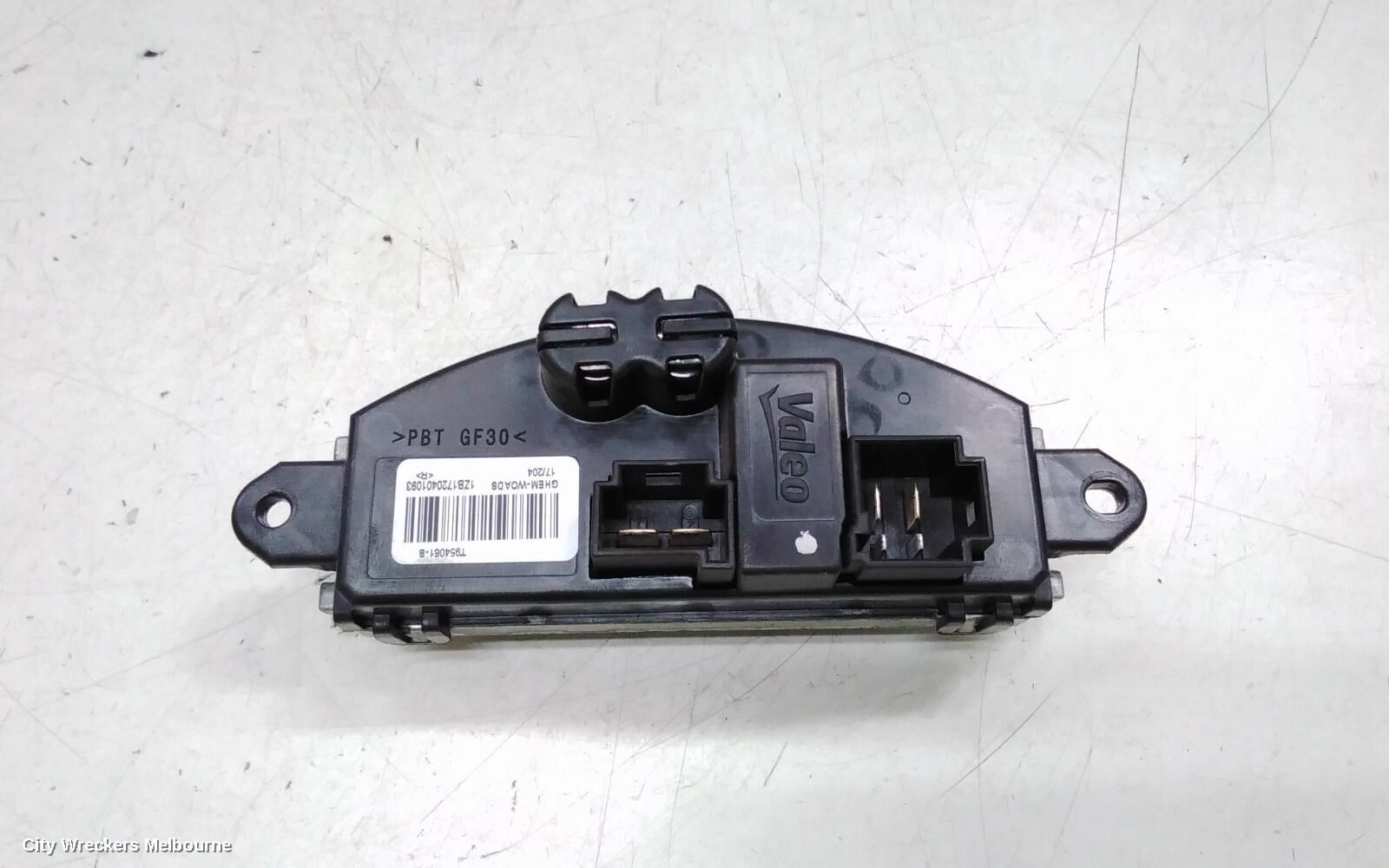 RENAULT MEGANE 2018 Fan Speed Resistor