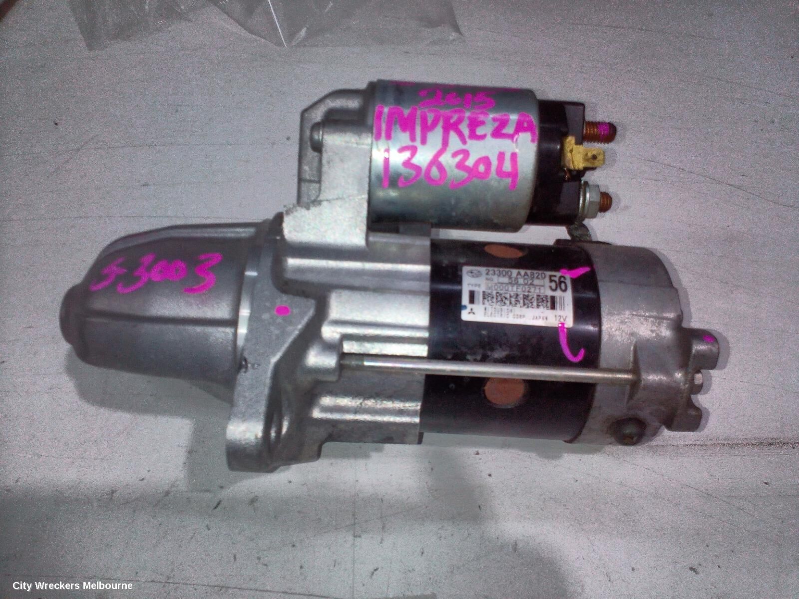 SUBARU IMPREZA 2015 Starter