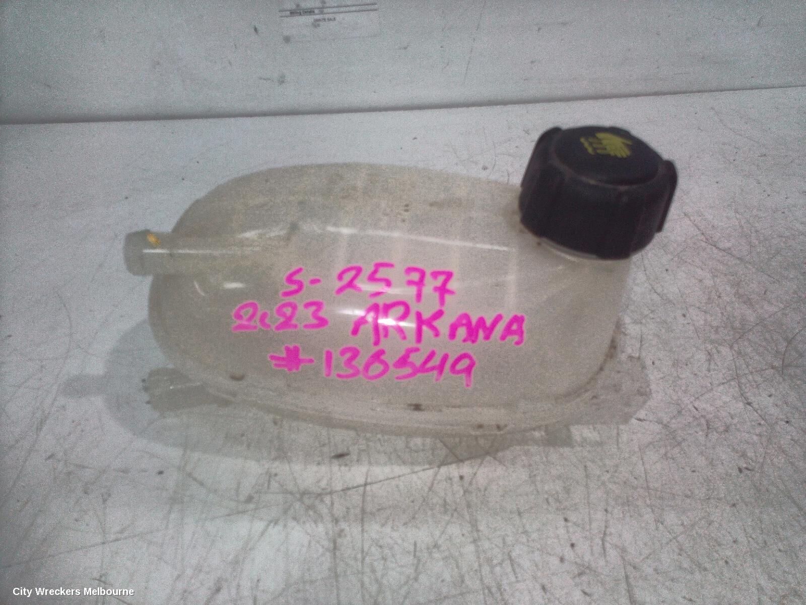 RENAULT ARKANA 2023 Overflow Bottle