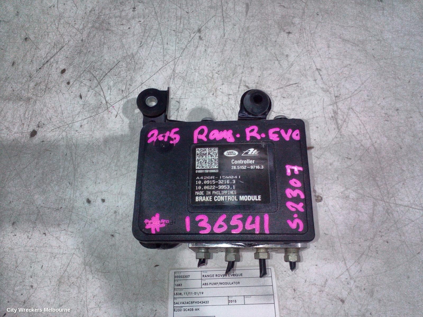 LAND ROVER RANGEROVER EVOQUE 2015 Abs Pump/Modulator