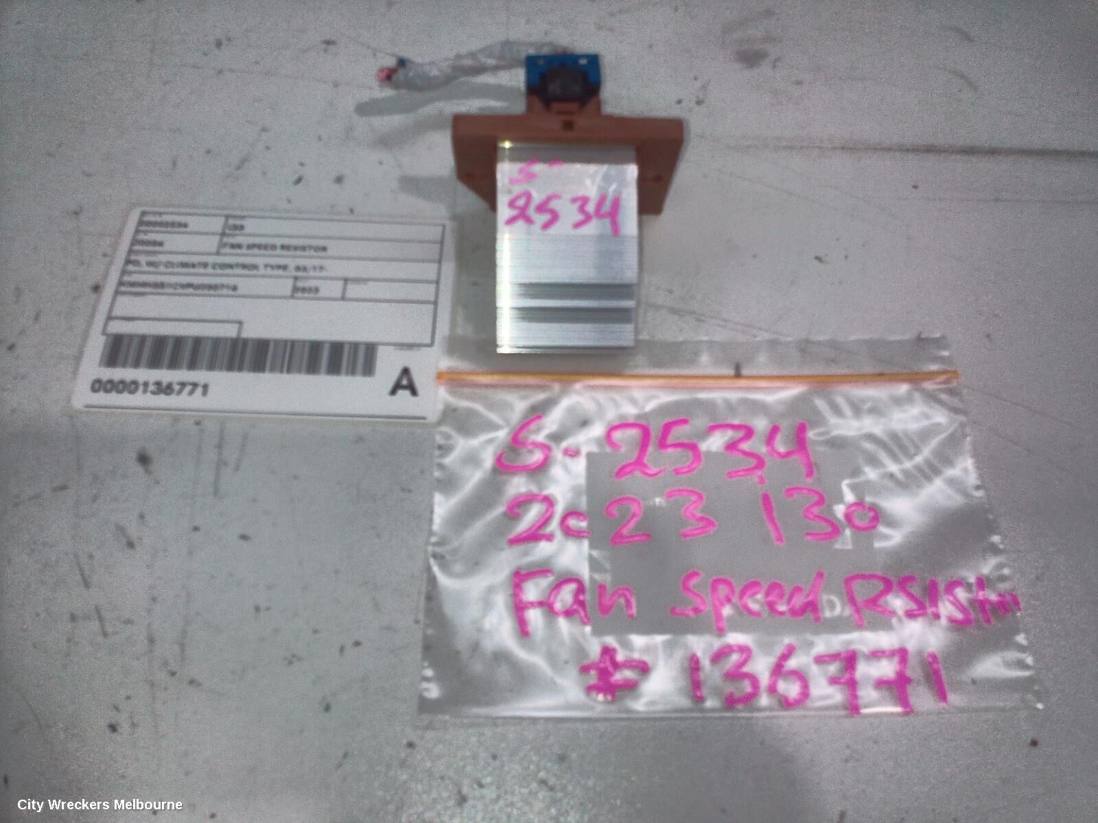 HYUNDAI I30 2023 Fan Speed Resistor