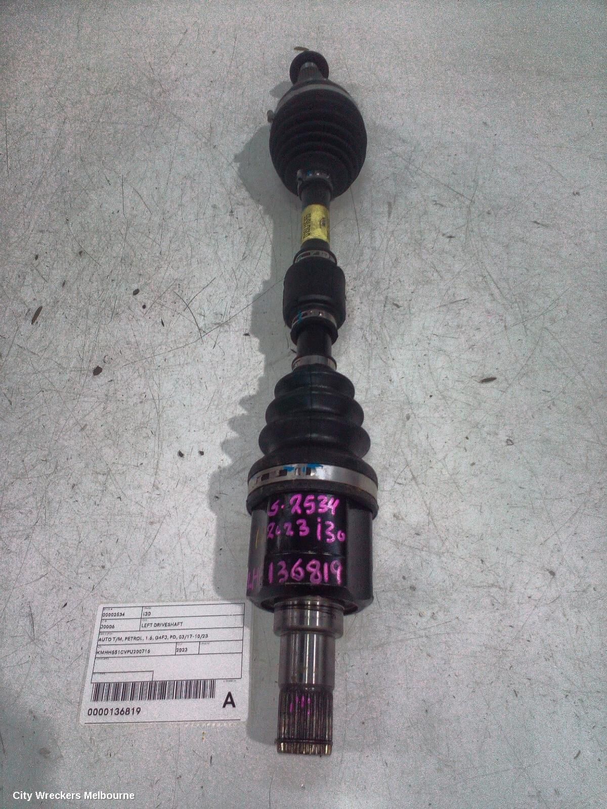 HYUNDAI I30 2023 Left Driveshaft