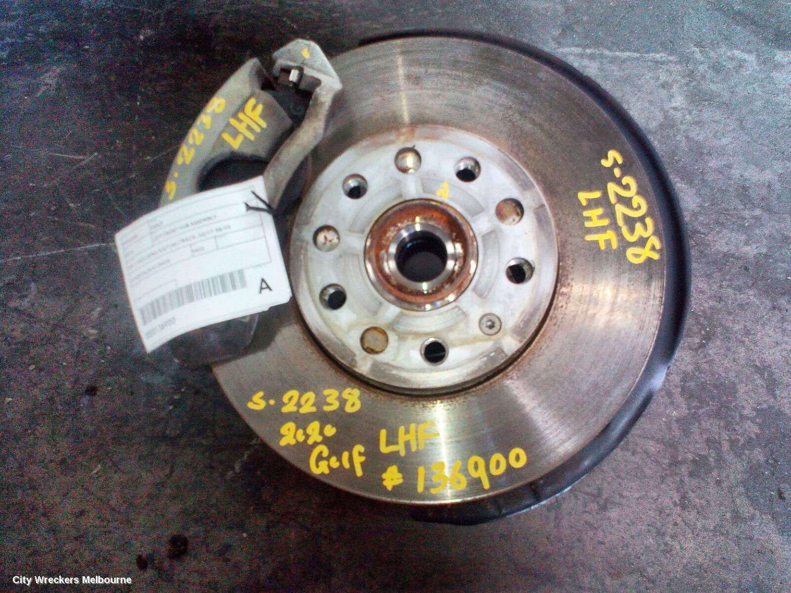 VOLKSWAGEN GOLF 2020 Left Front Hub Assembly