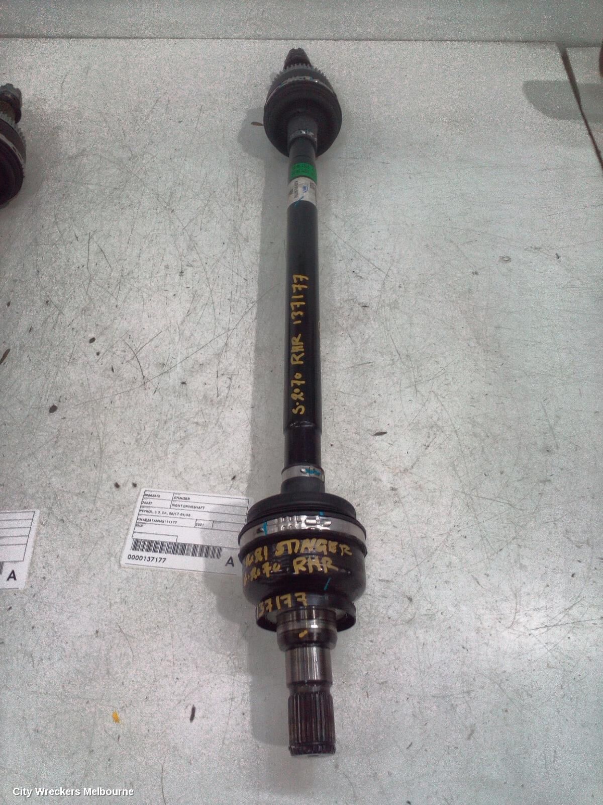 KIA STINGER 2021 Right Driveshaft