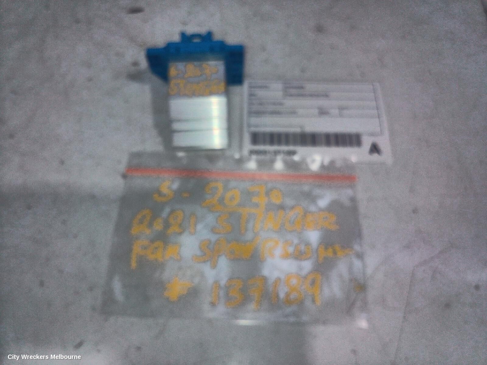 KIA STINGER 2021 Fan Speed Resistor