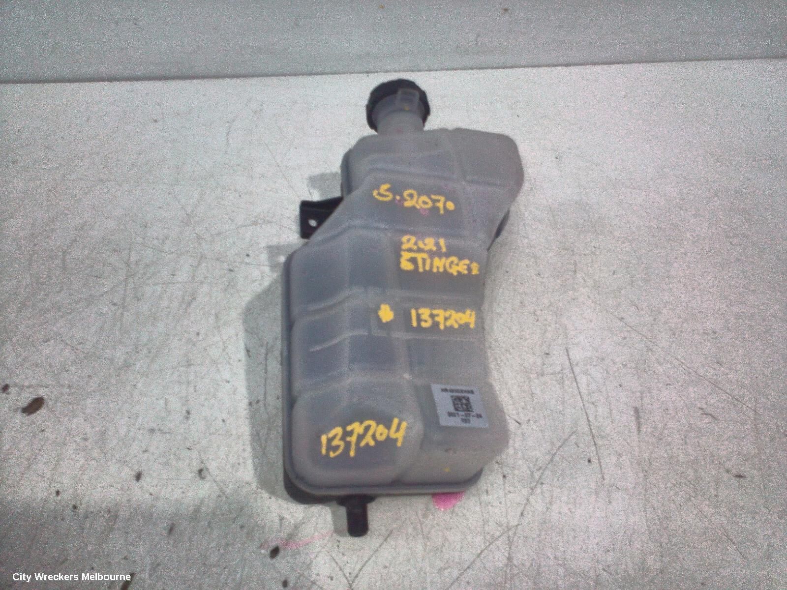 KIA STINGER 2021 Overflow Bottle