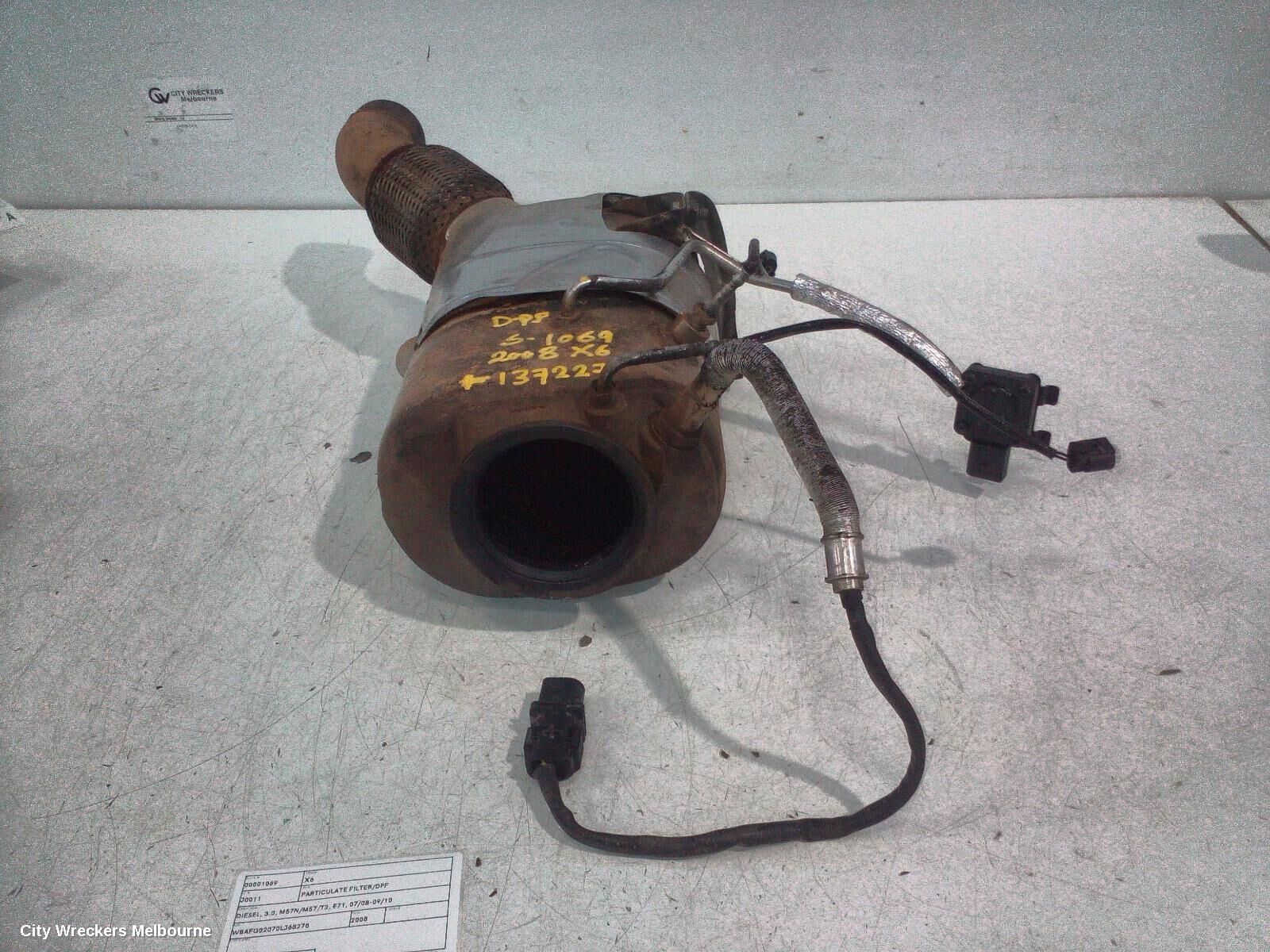 BMW X6 2008 Particulate Filter/Dpf