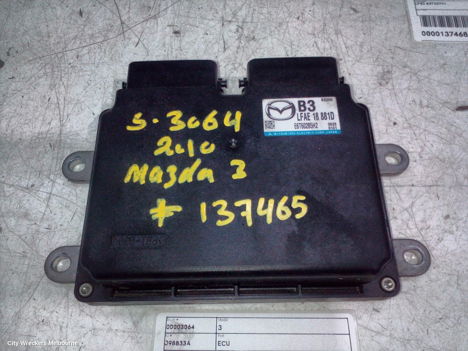 MAZDA 3 2010 Ecu