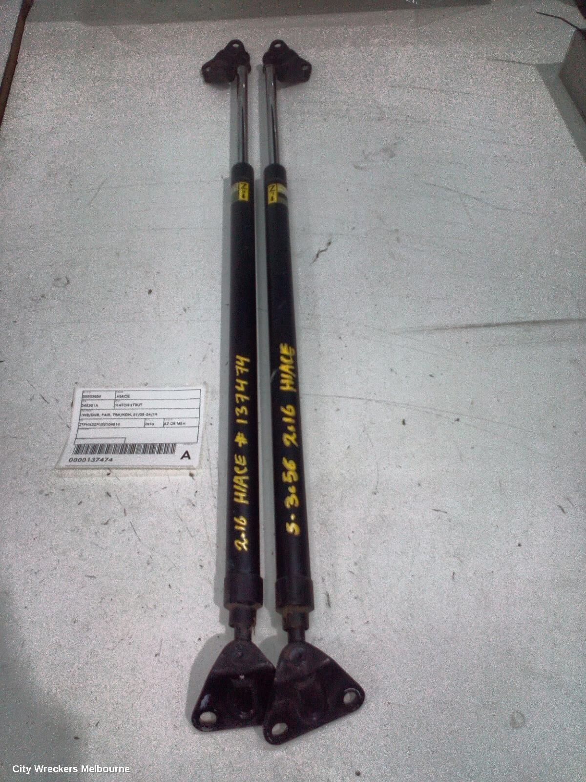 TOYOTA HIACE 2016 Hatch Strut