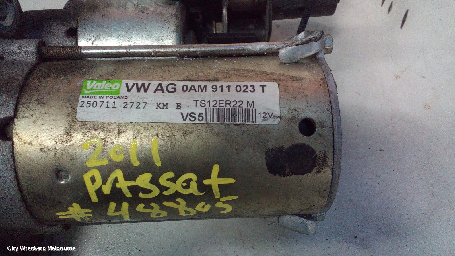 VOLKSWAGEN PASSAT 2011 Starter