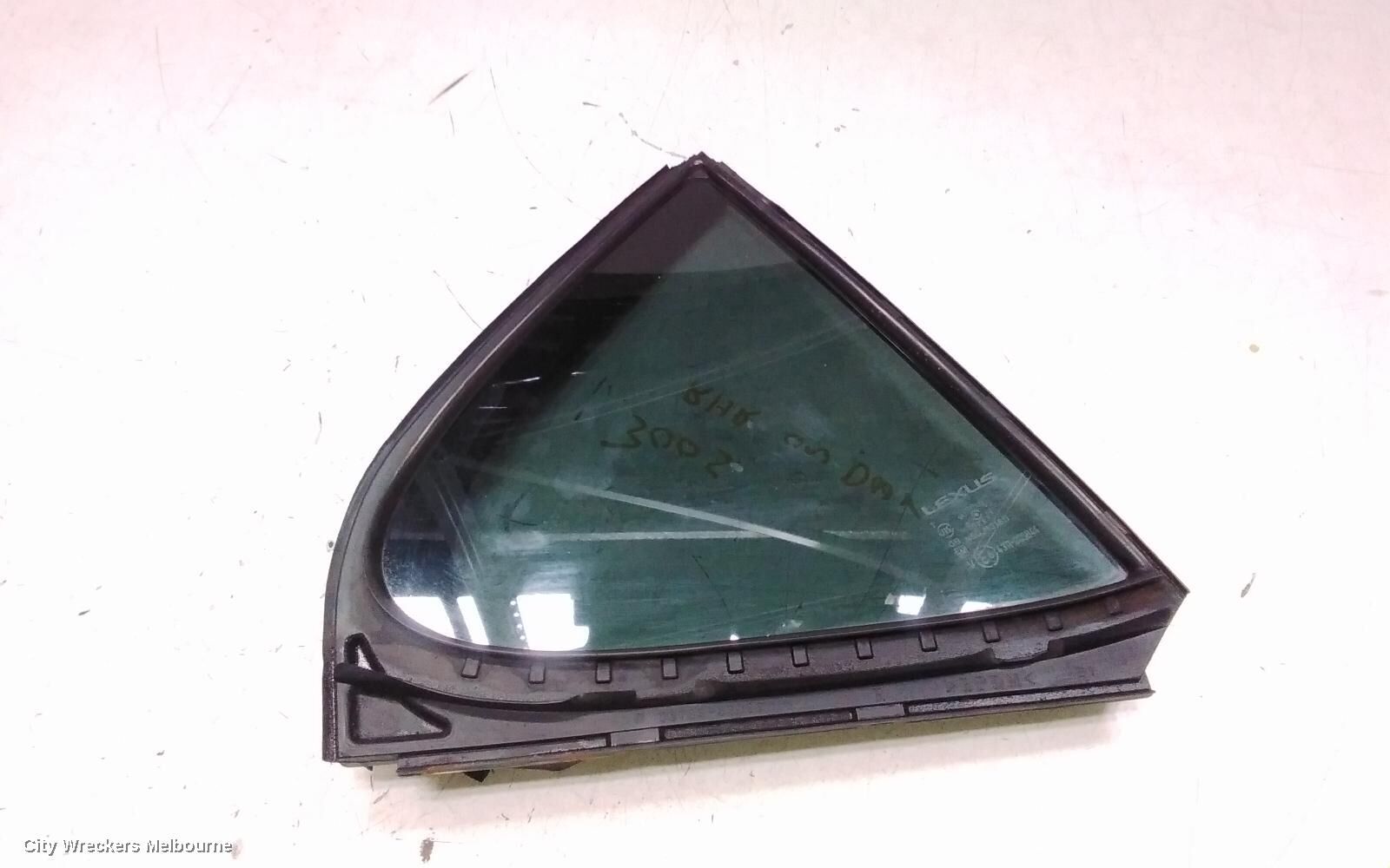 LEXUS IS250/IS250C 2012 Right Rear 1/4 Door Glass