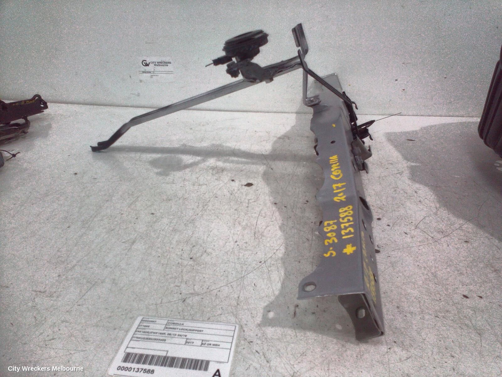 TOYOTA COROLLA 2017 Bonnet Lock/Support