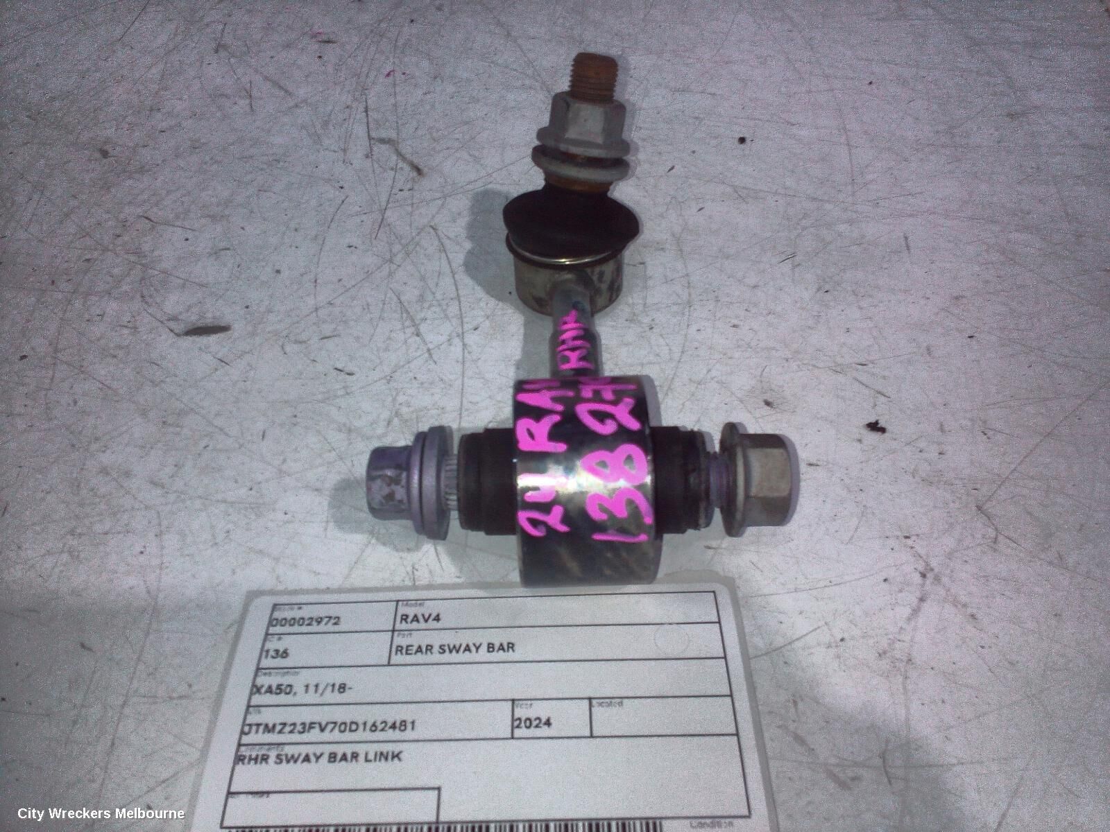 TOYOTA RAV4 2024 Rear Sway Bar