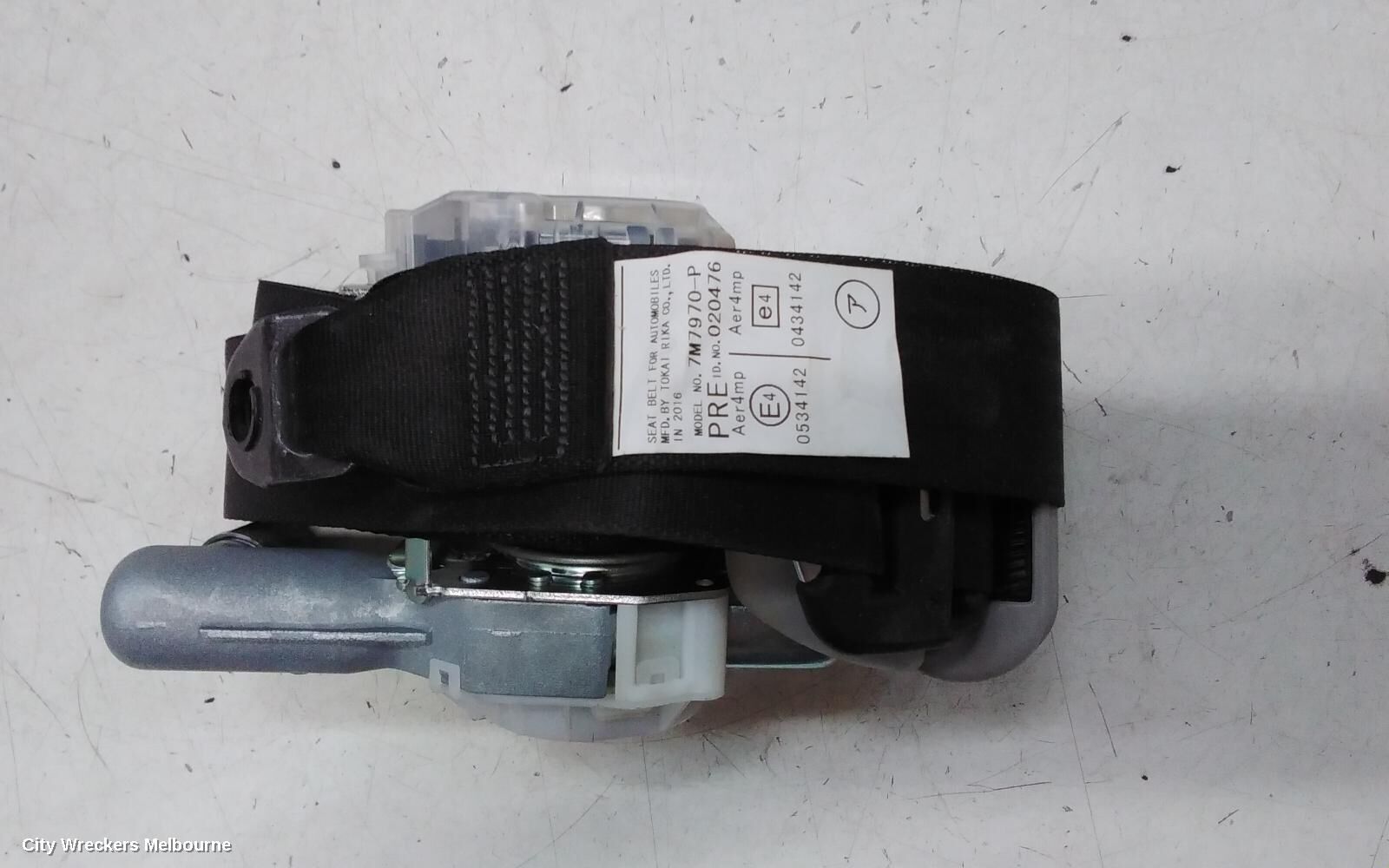TOYOTA HIACE 2016 Seatbelt/Stalk