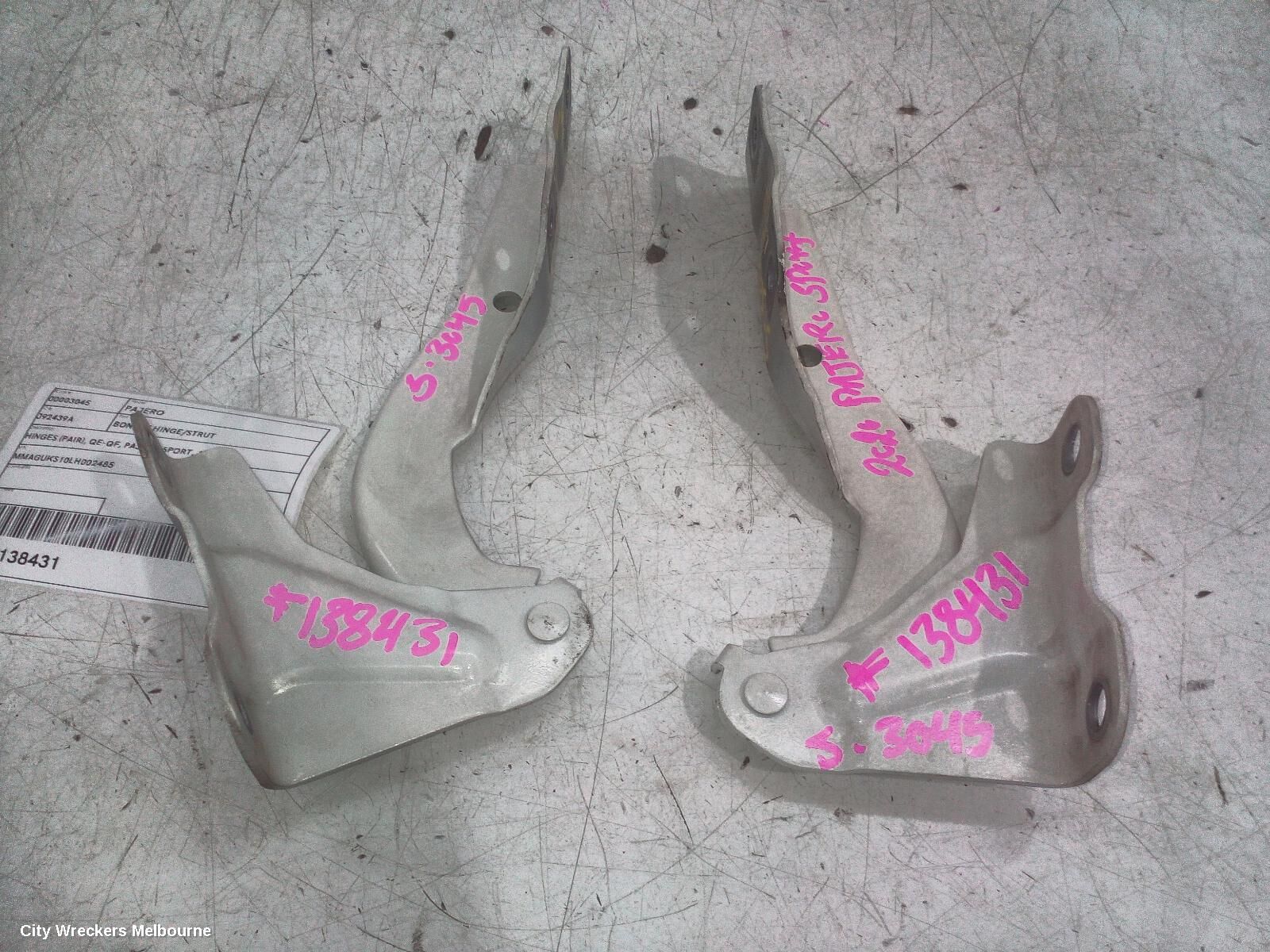 MITSUBISHI PAJERO 2020 Bonnet Hinge/Strut