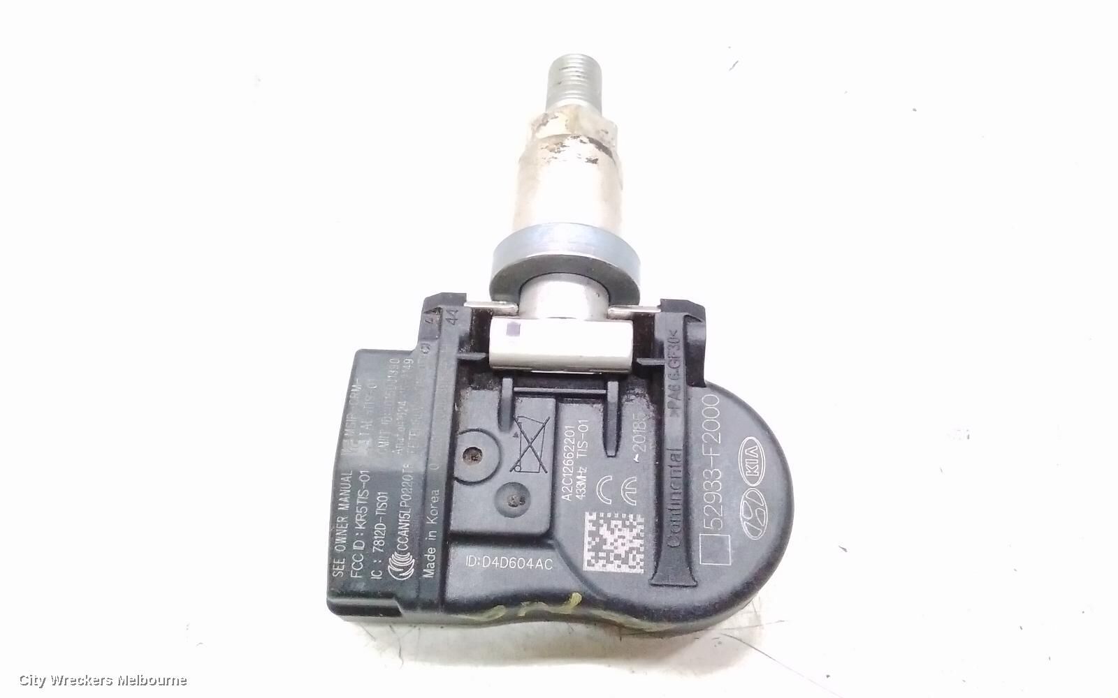 HYUNDAI KONA, TYRE PRESSURE SENSOR, P/N 52933F2000, OS, 09/17-07/23, A2C12662201 Part Numbers: 52933-F2000 : 138533