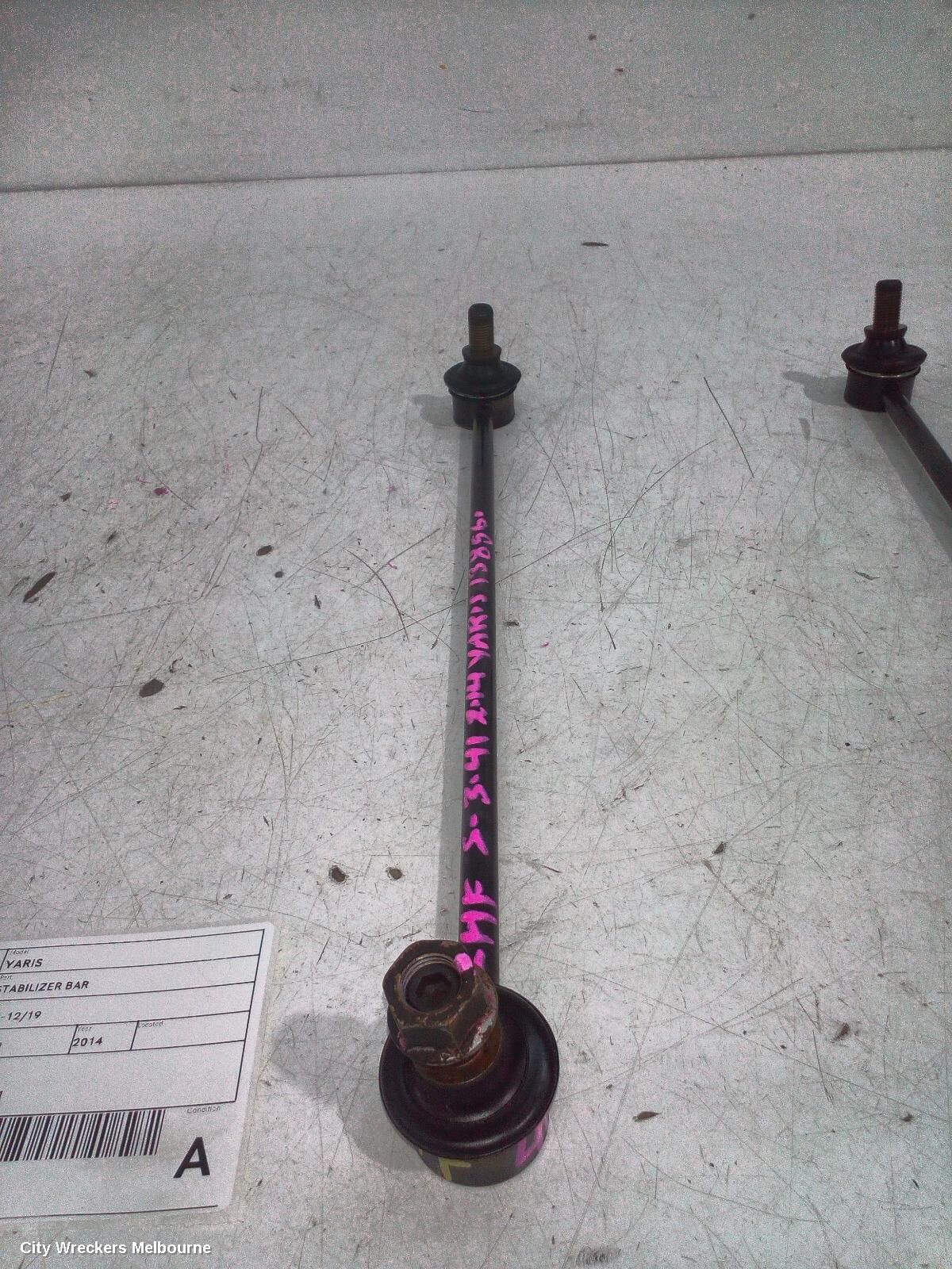 TOYOTA YARIS 2014 Stabiliser Bar