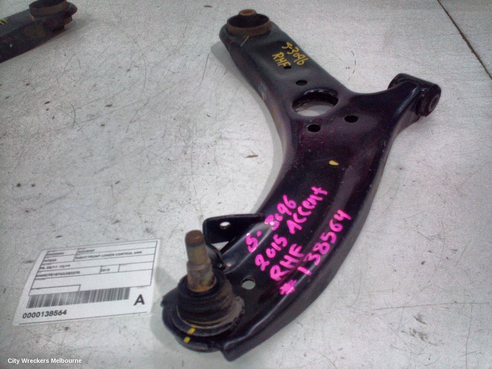 HYUNDAI ACCENT 2015 Right Front Lower Control Arm