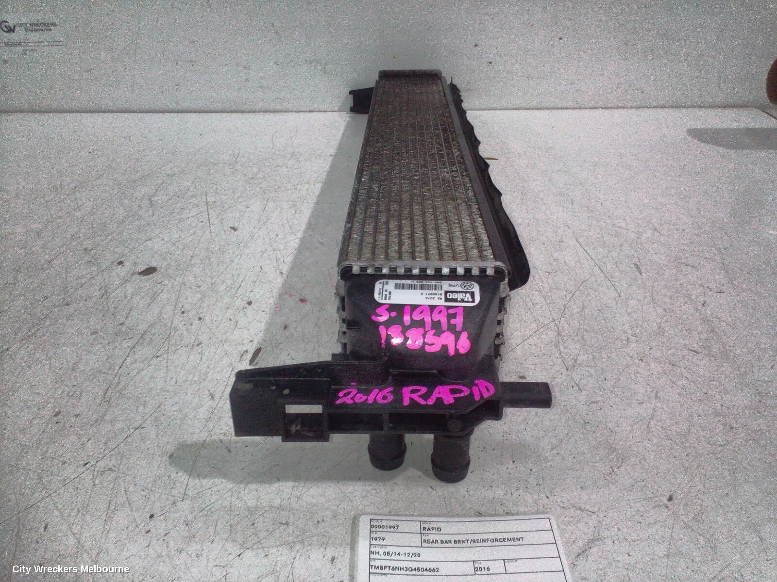 SKODA RAPID 2016 R/Bar Bracket/Reinfo