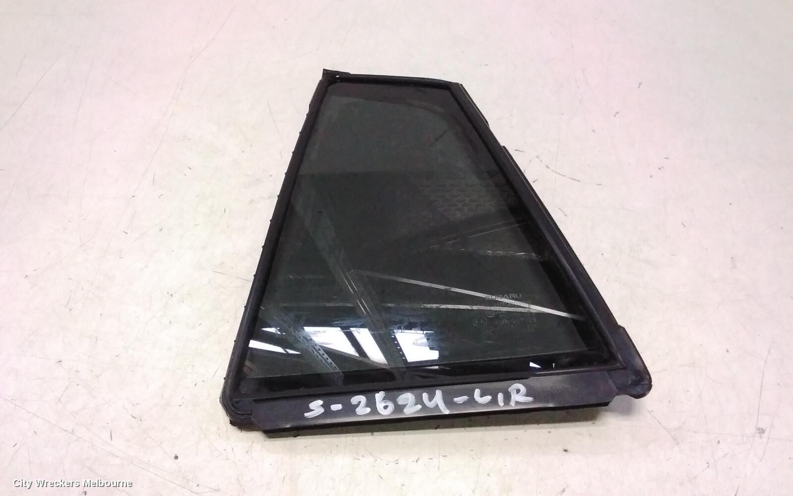 SUBARU XV 2013 Left Rear 1/4 Door Glass