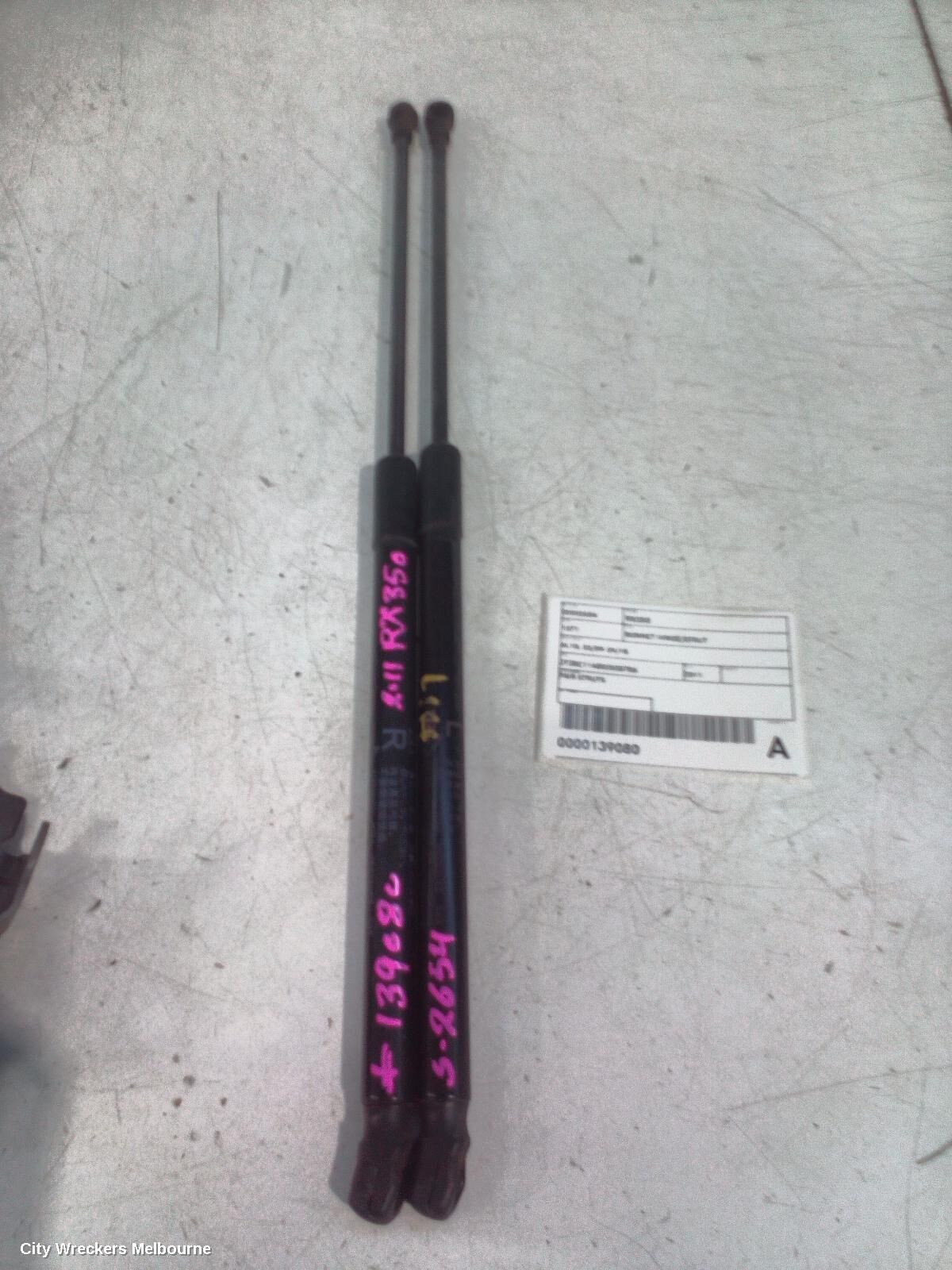 LEXUS RX SERIES 2011 Bonnet Hinge/Strut