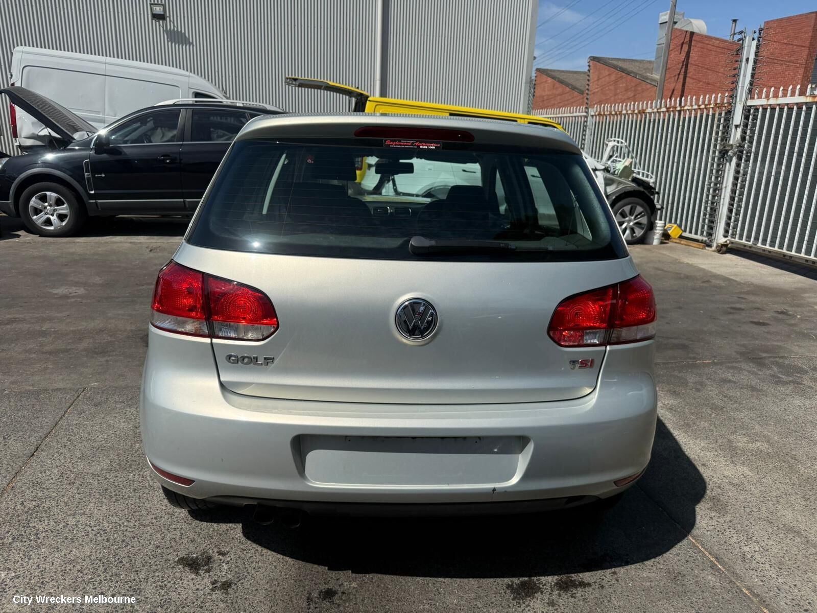 VOLKSWAGEN GOLF 2011 Right Rear Wnd Reg/Motor