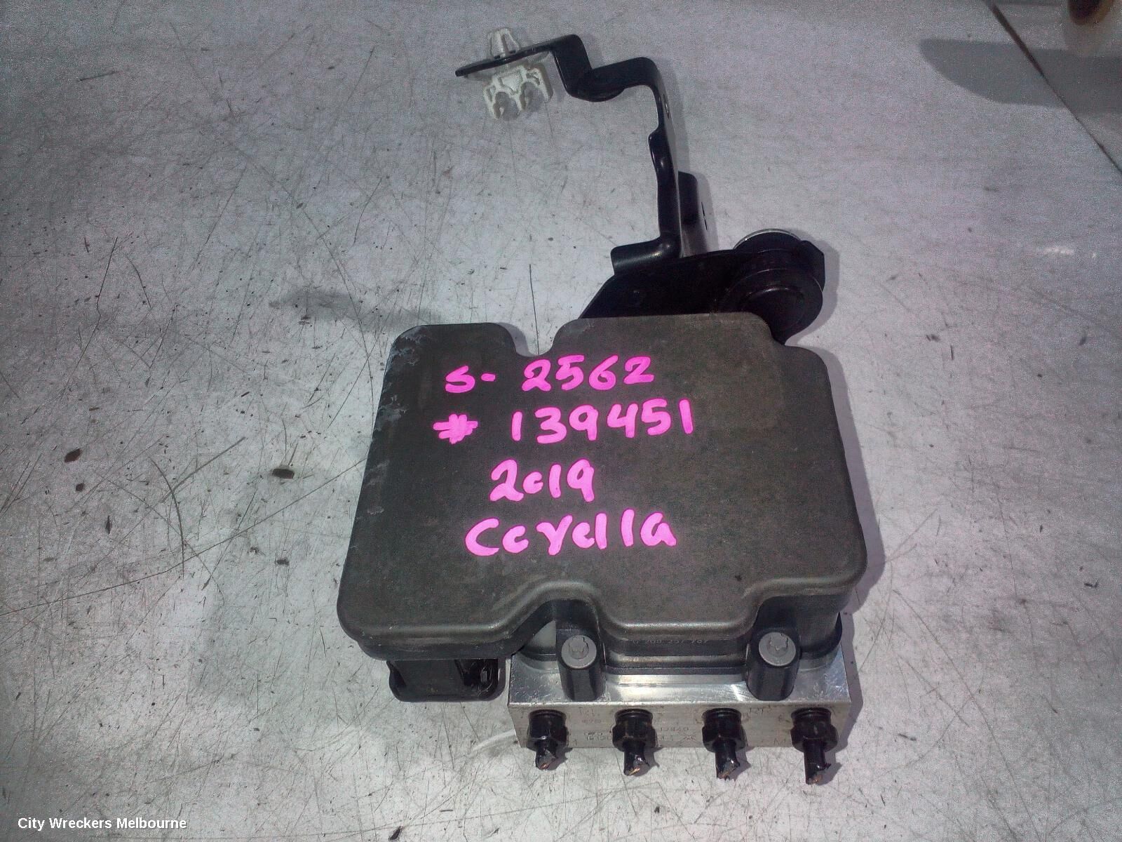 TOYOTA COROLLA 2019 Abs Pump/Modulator