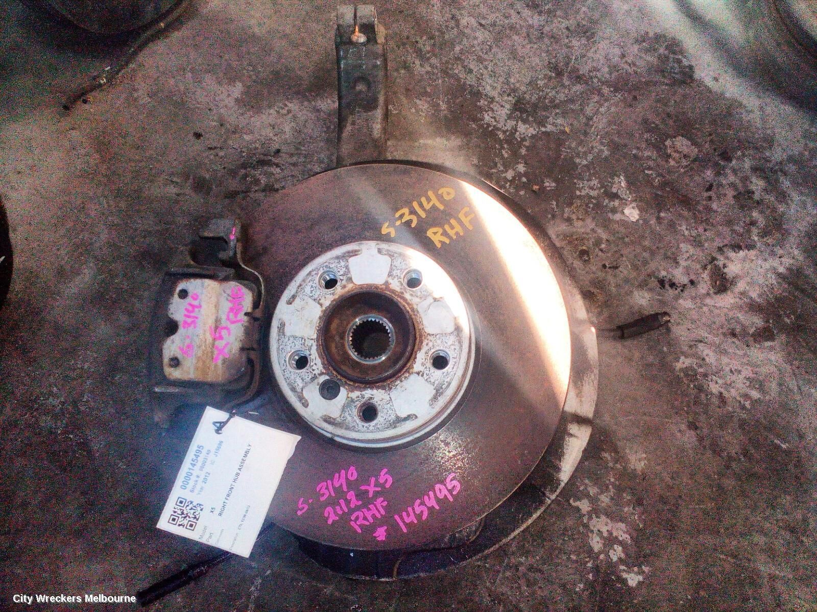 BMW X5 2012 Right Front Hub Assembly