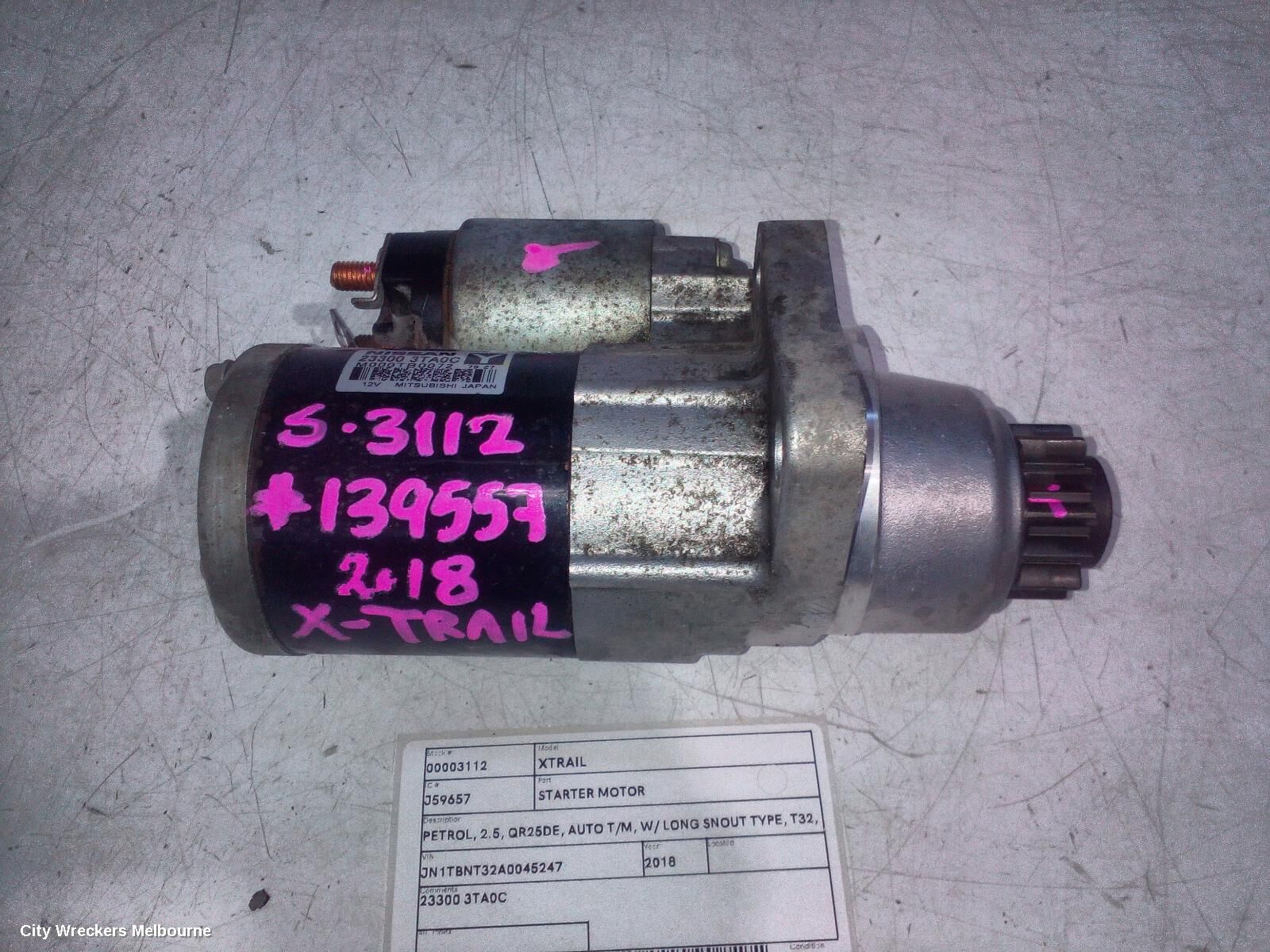NISSAN XTRAIL 2018 Starter