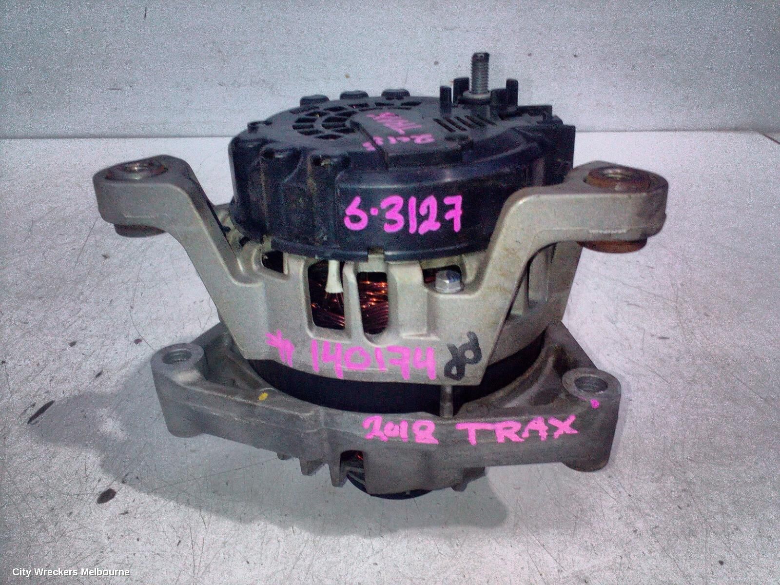 HOLDEN TRAX 2018 Alternator