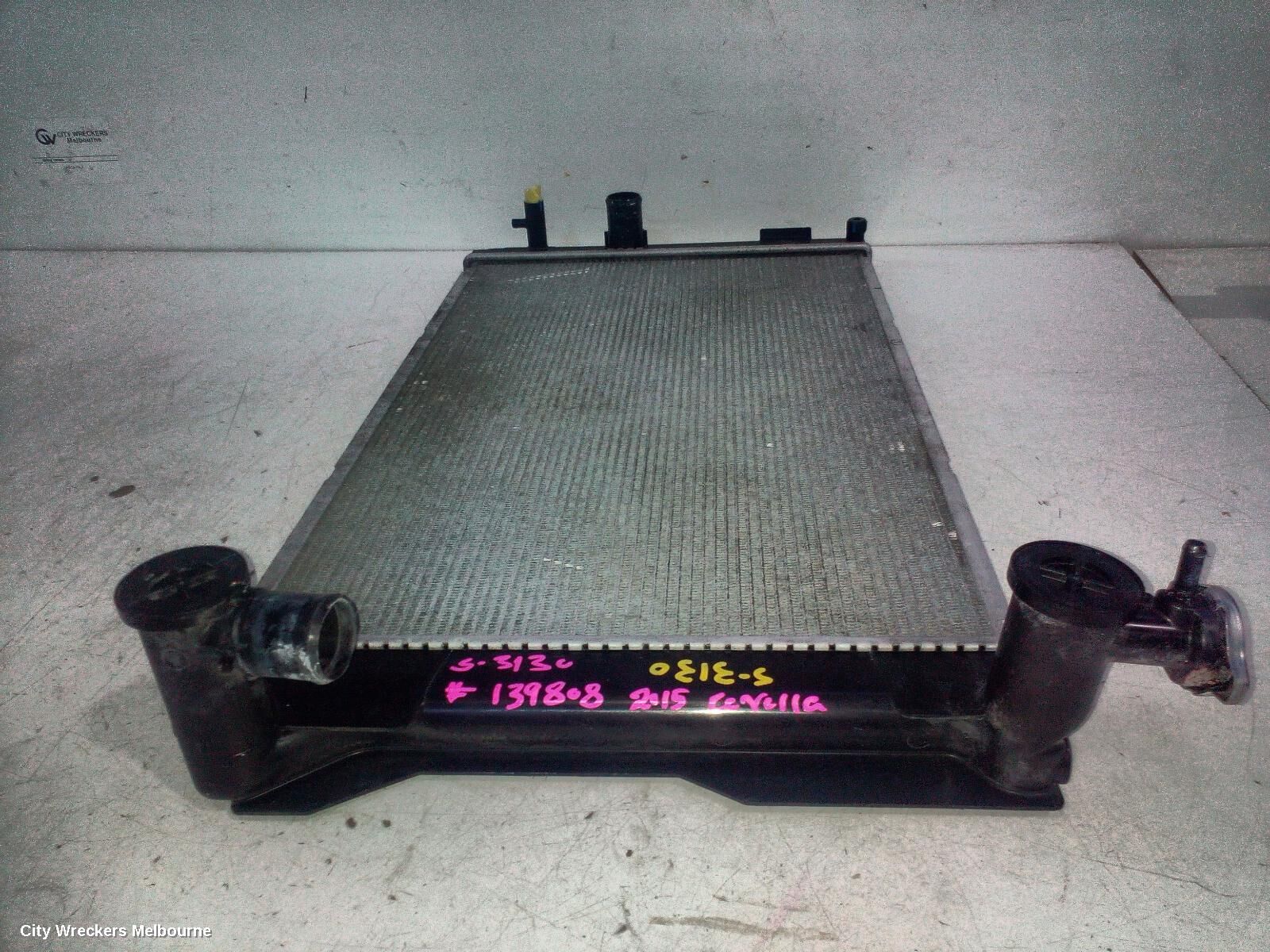 TOYOTA COROLLA 2015 Radiator