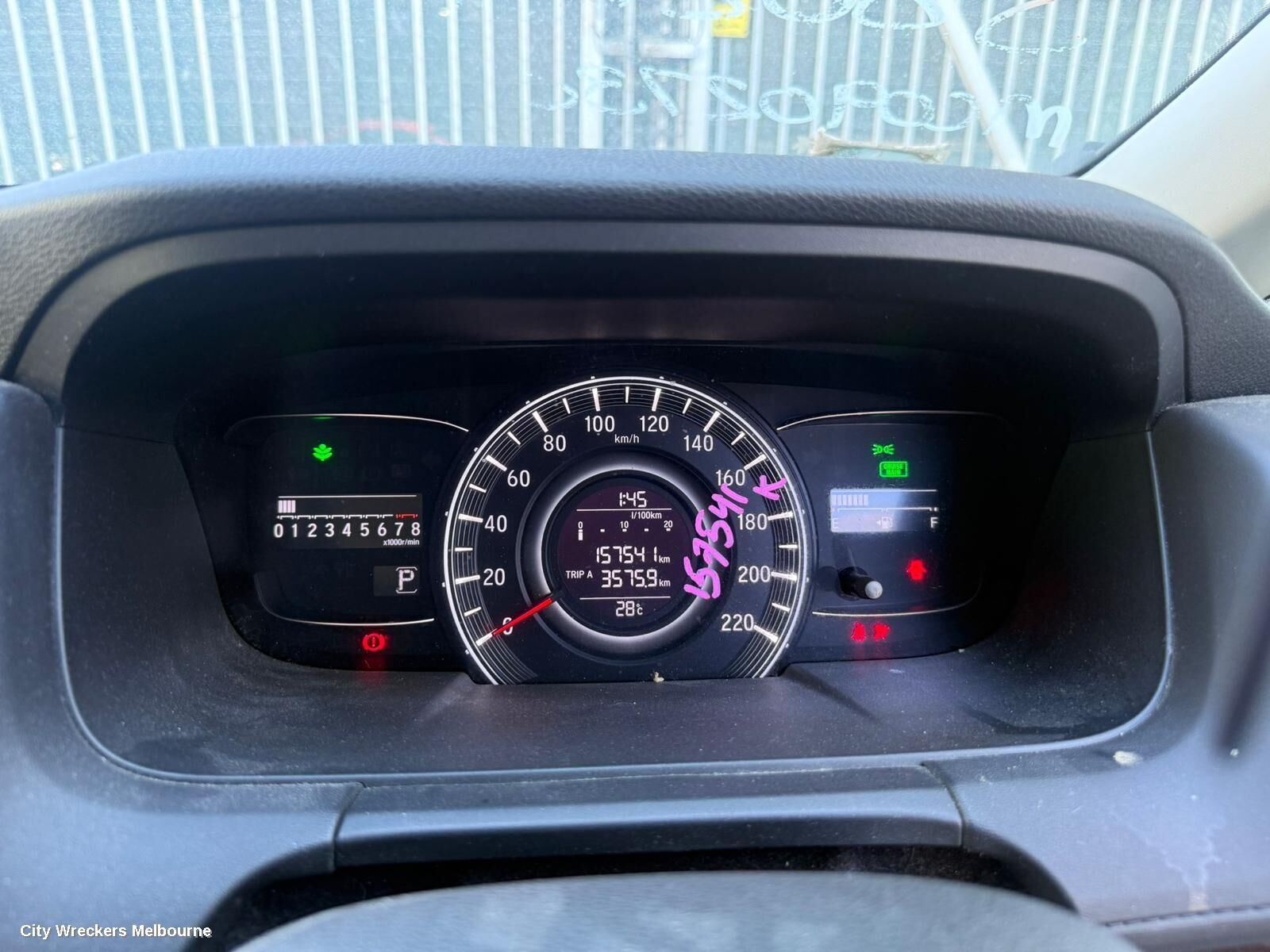 HONDA ODYSSEY 2014 Instrument Cluster