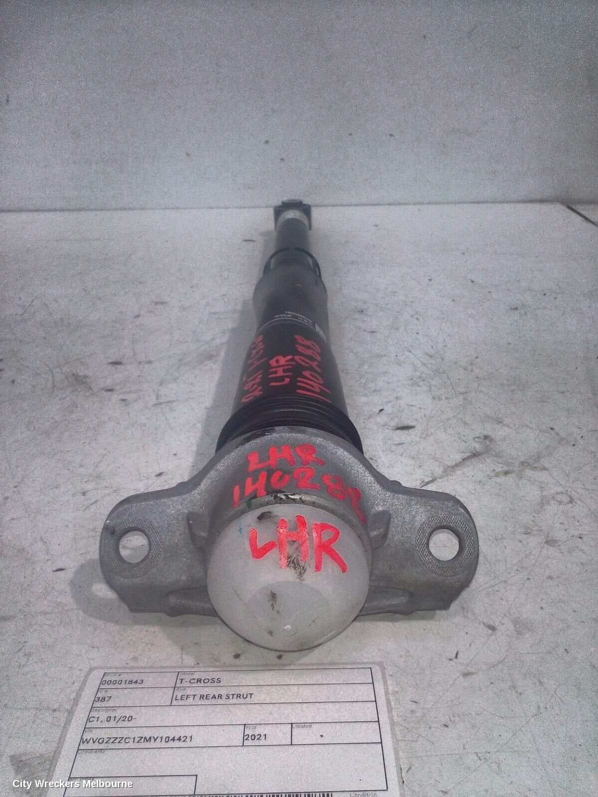 VOLKSWAGEN T-CROSS 2021 Left Rear Strut