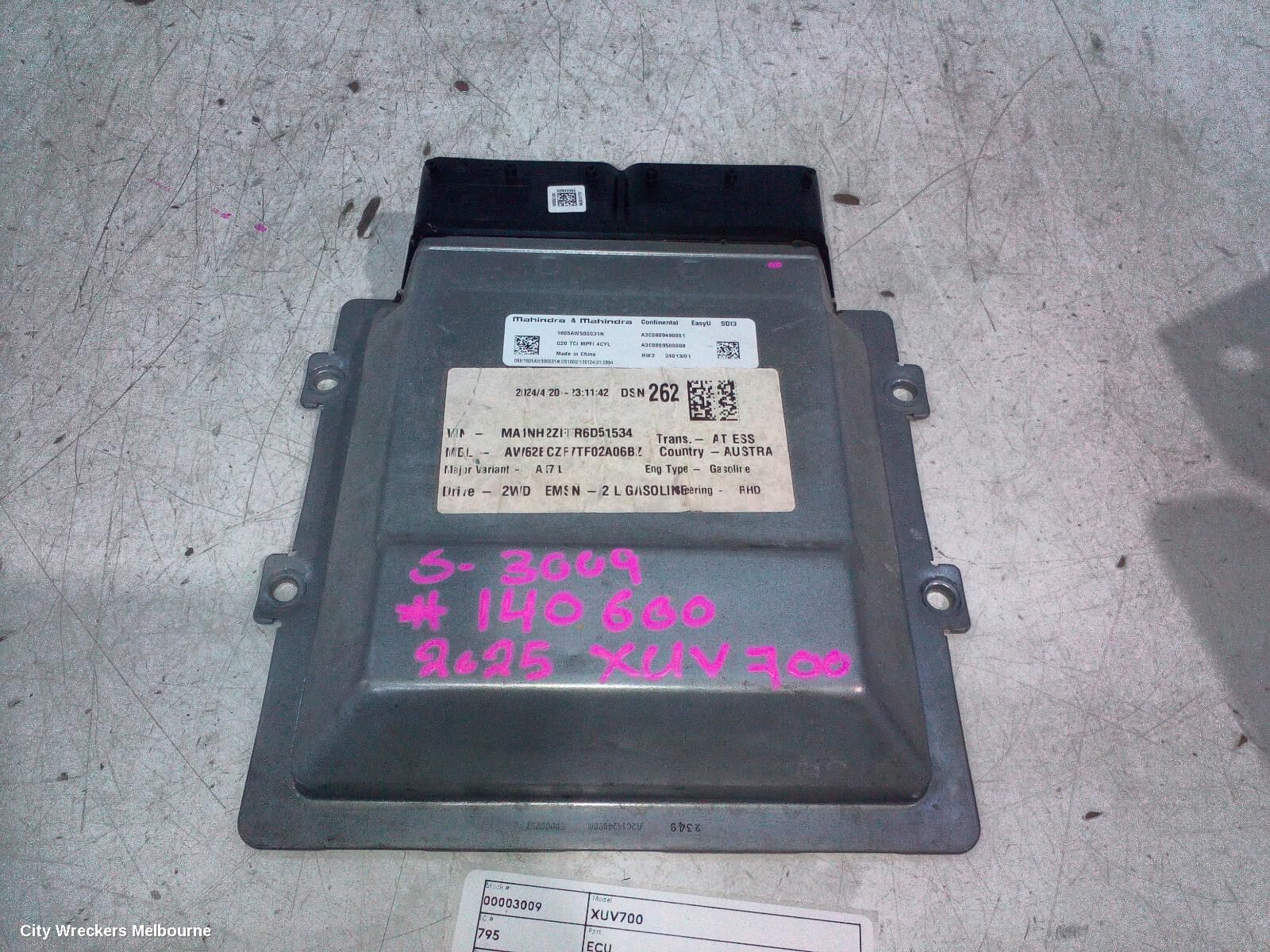 MAHINDRA XUV700 2025 Ecu