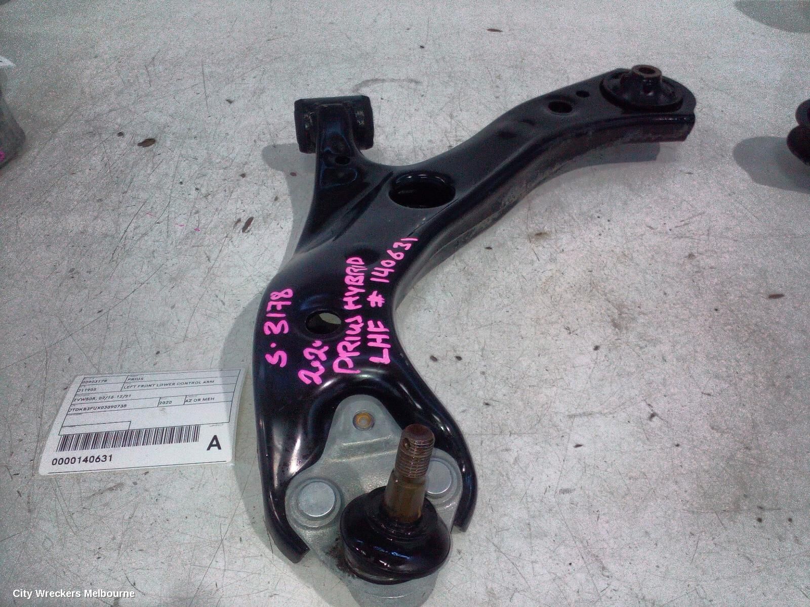 TOYOTA PRIUS 2020 Left Front Lower Control Arm