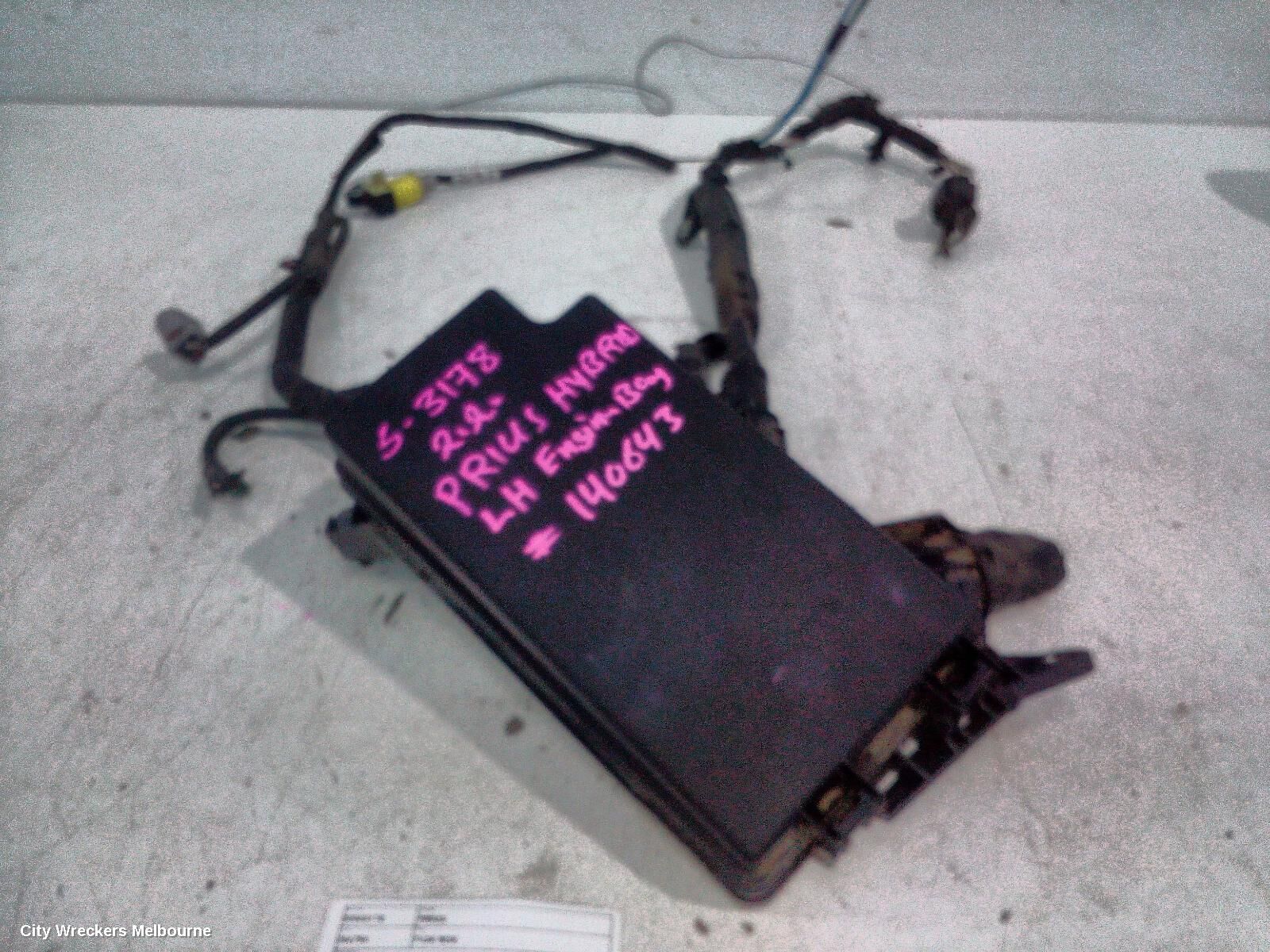 TOYOTA PRIUS 2020 Fuse Box