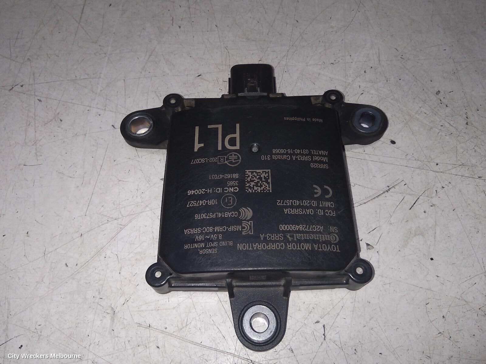 TOYOTA PRIUS, ZVW50R, 02/16-11/22, LHR BLIND SPOT MODUEL: 140675