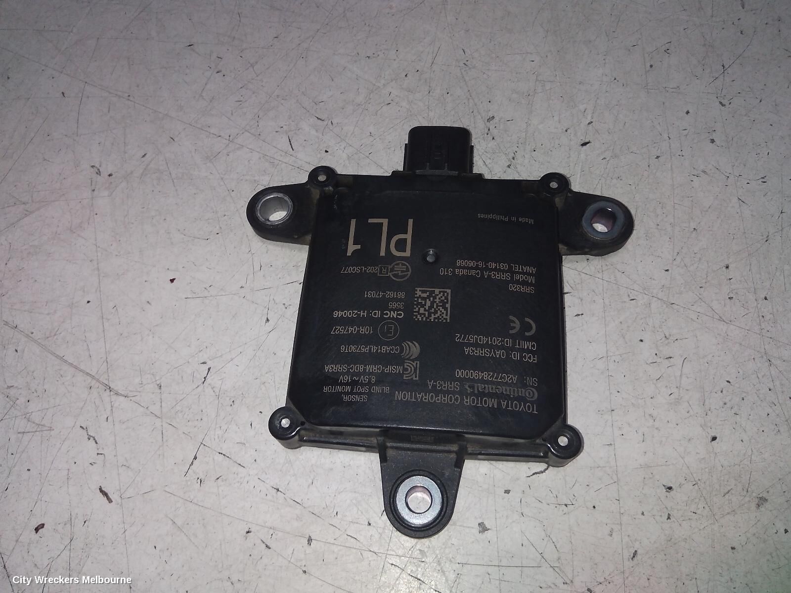 TOYOTA PRIUS, ZVW50R, 02/16-11/22, RHR BLIND SPOT MODUEL: 140676