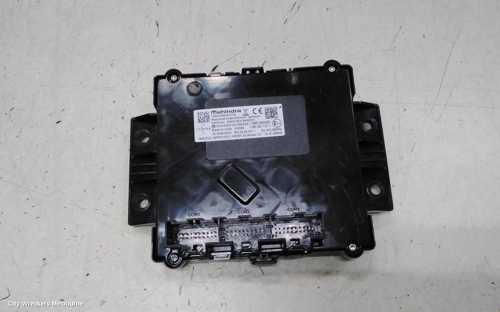 MAHINDRA XUV700, W601, 01/23-, CONTROL UNIT 1805AW600051N: 140711