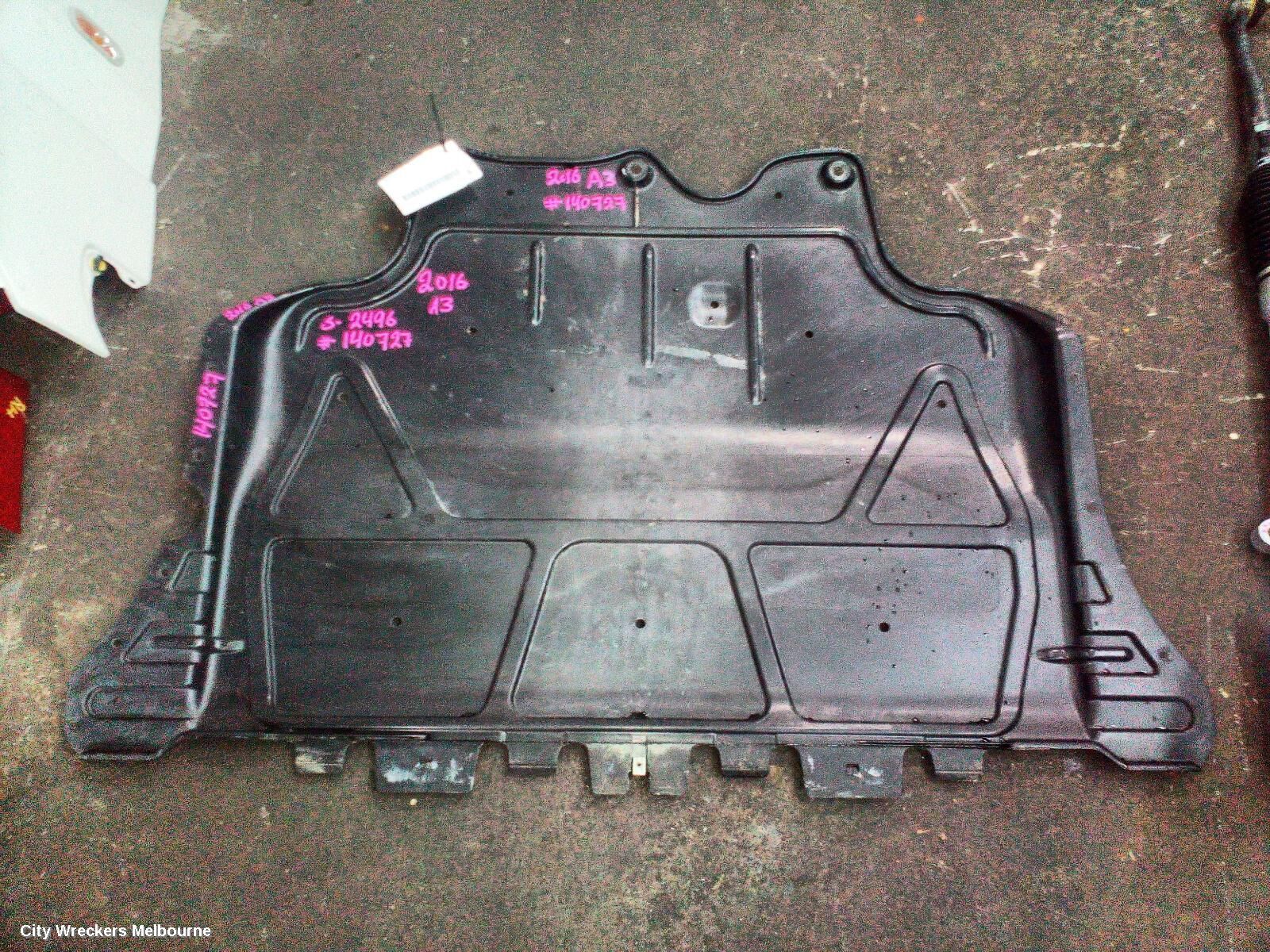 AUDI A3 2016 LOWER ENGINE SPLASH TRAY