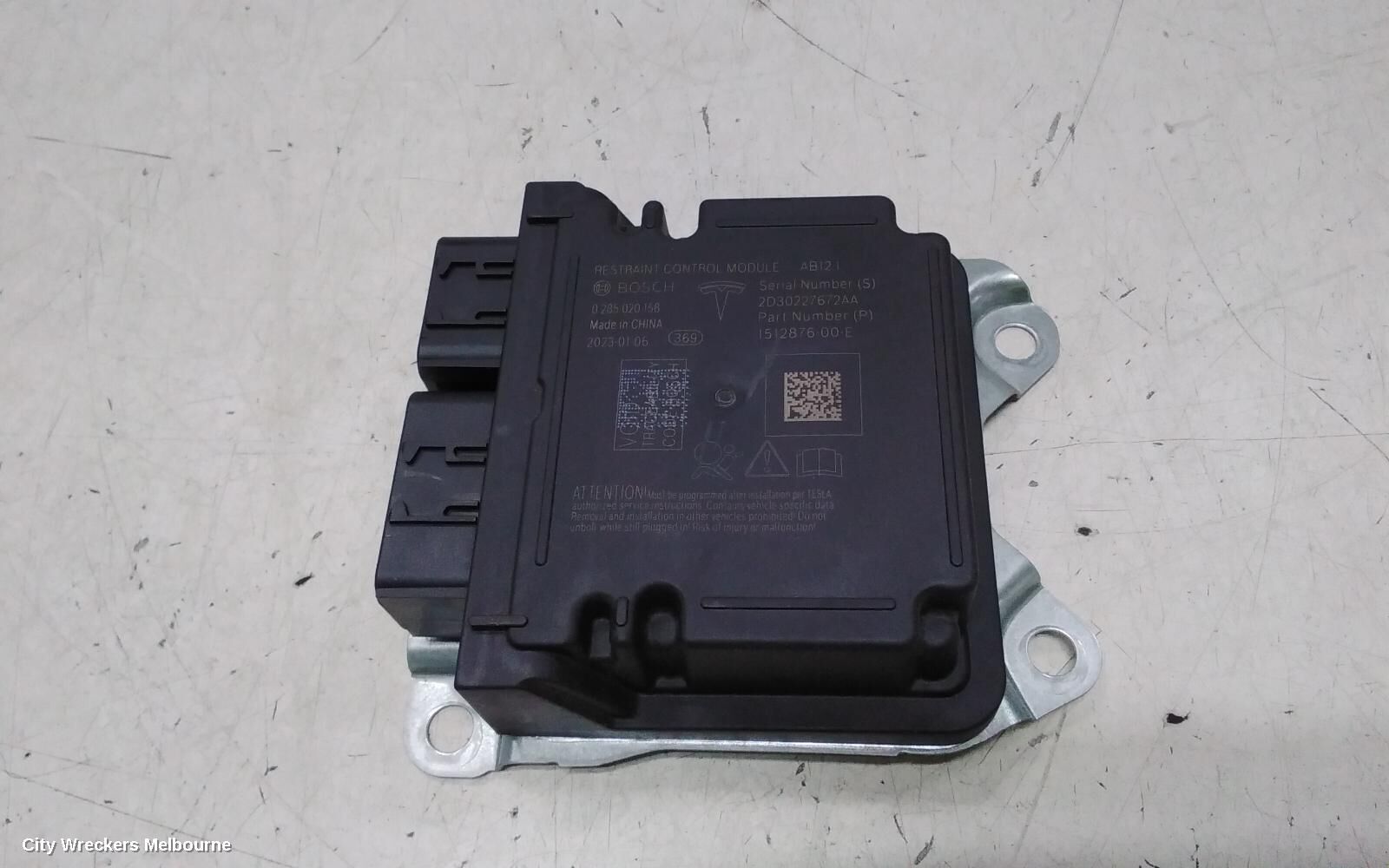 TESLA MODEL 3, 1ST GEN, 06/19-, Restraint Control Module 1512876-00-E : 140813