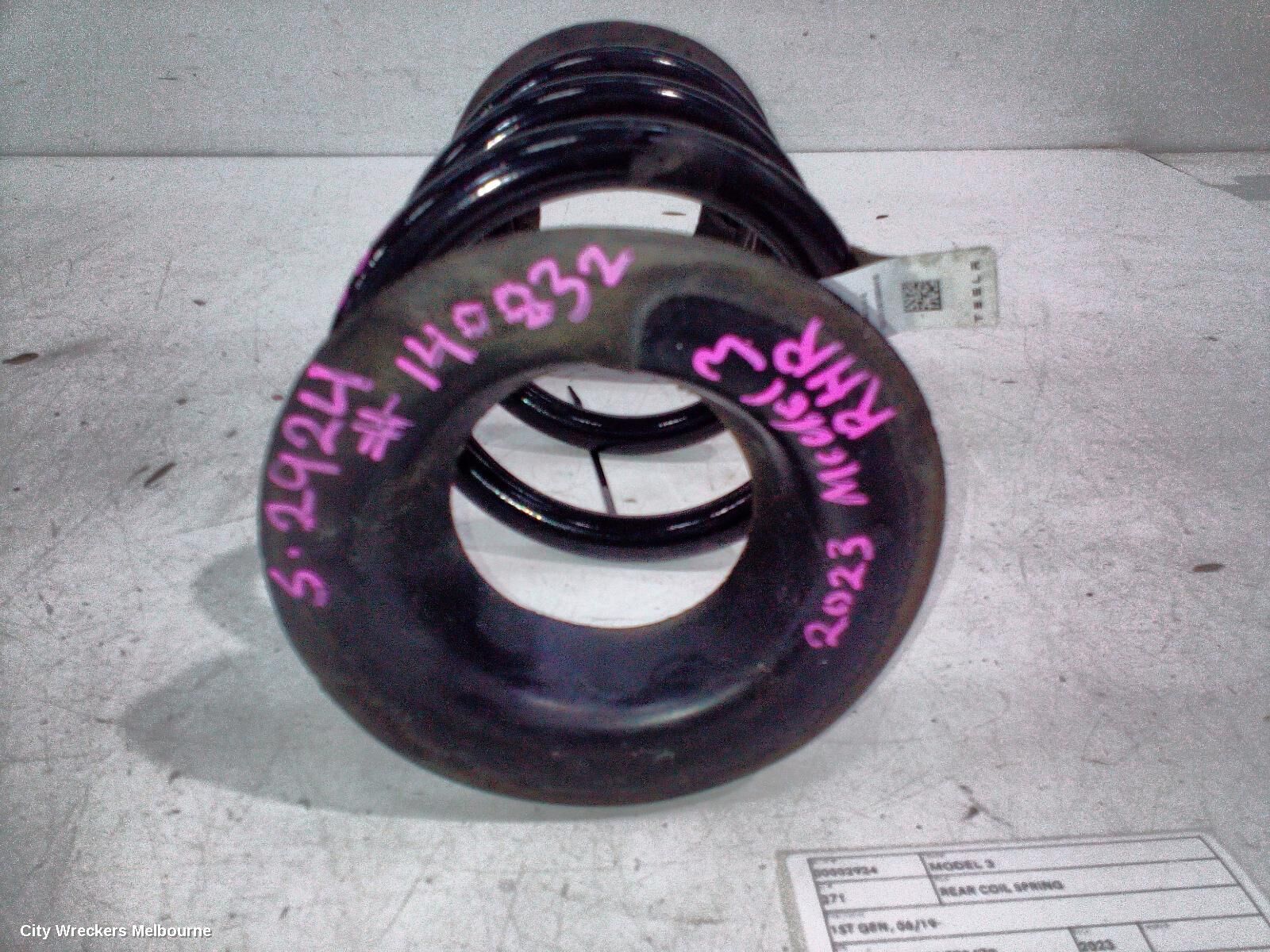 TESLA MODEL 3 2023 Rear Coil Spring