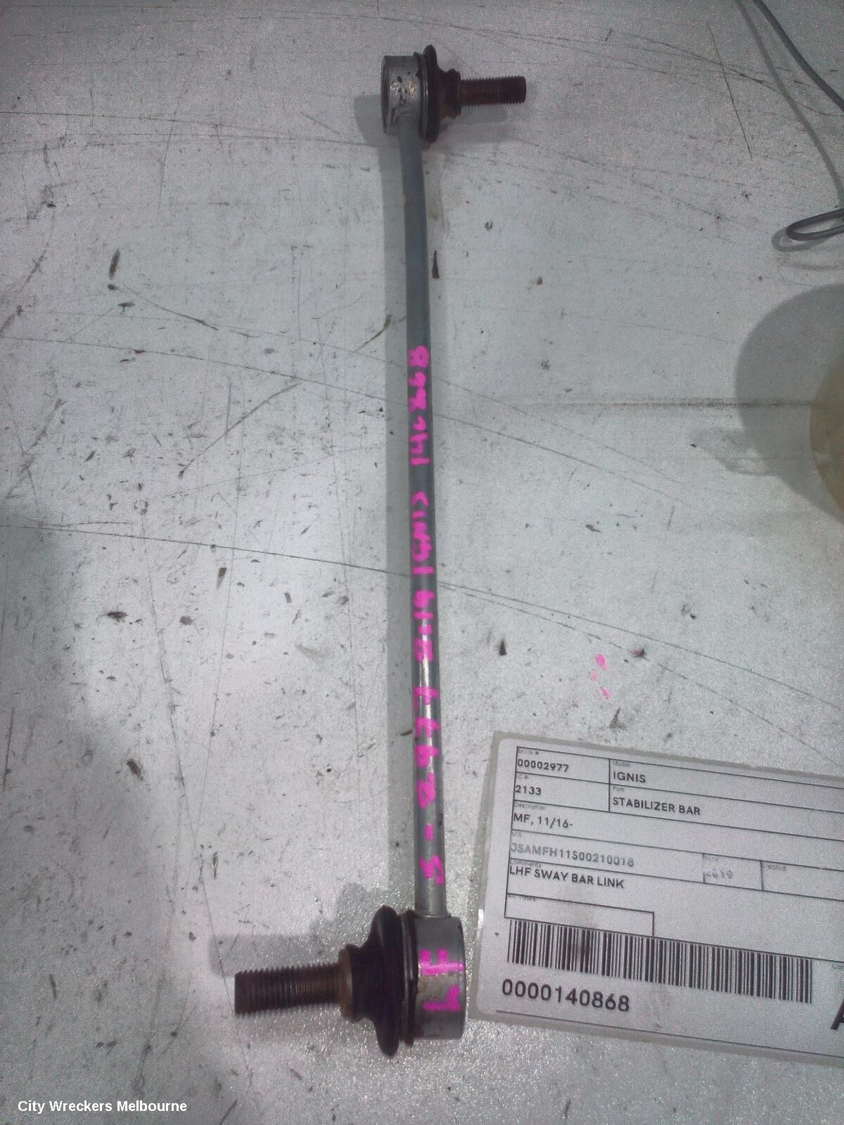 SUZUKI IGNIS 2019 Stabiliser Bar