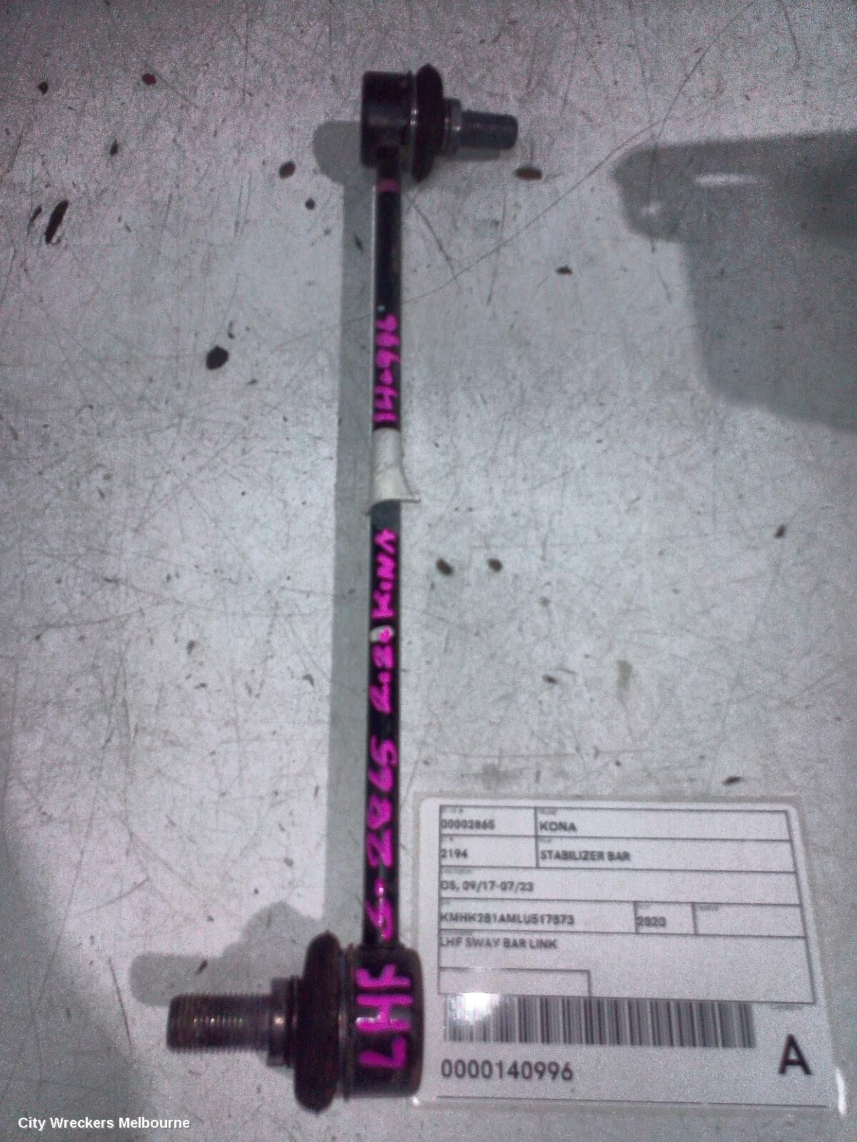 HYUNDAI KONA 2020 Stabiliser Bar