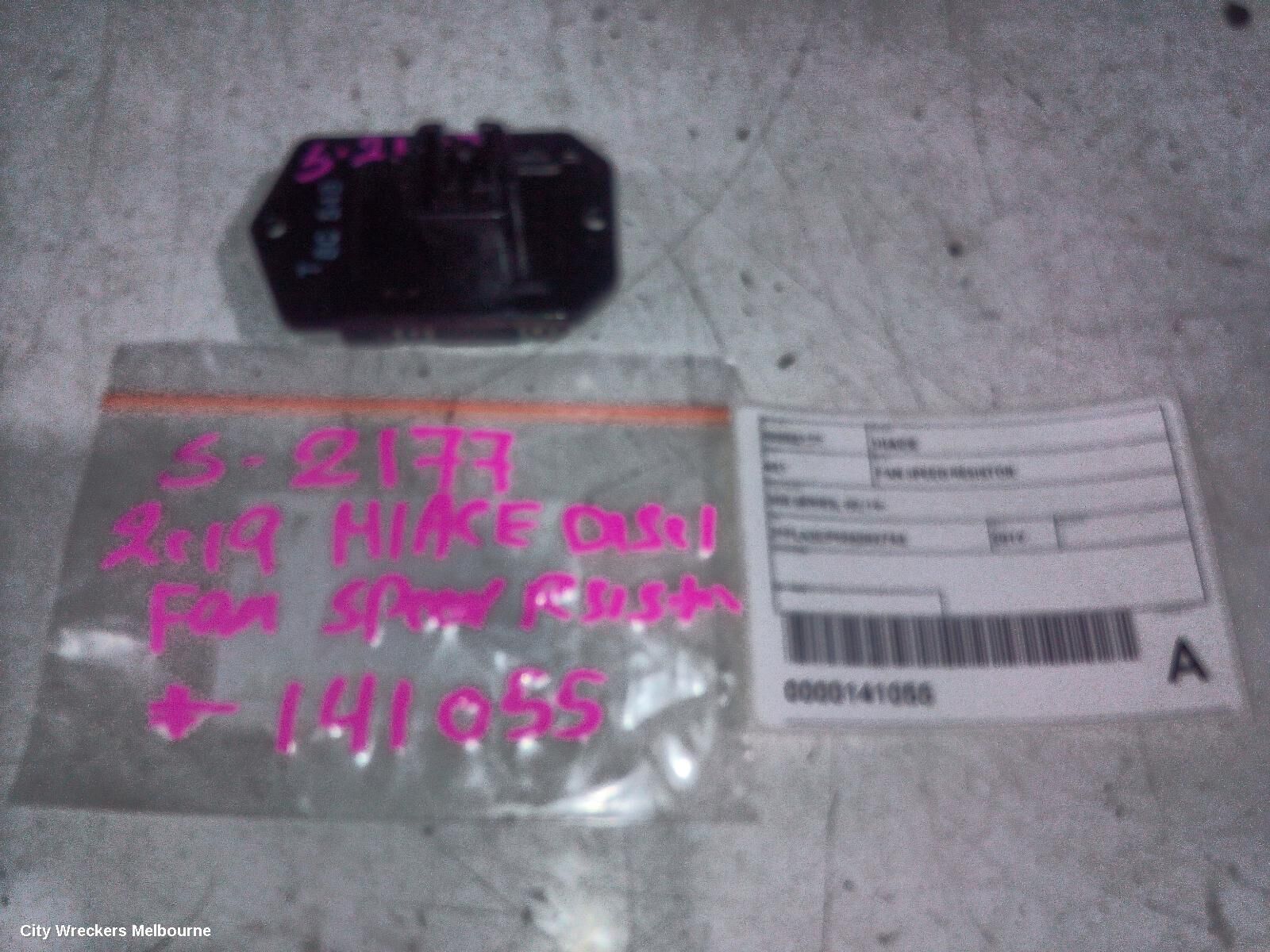 TOYOTA HIACE 2019 Fan Speed Resistor