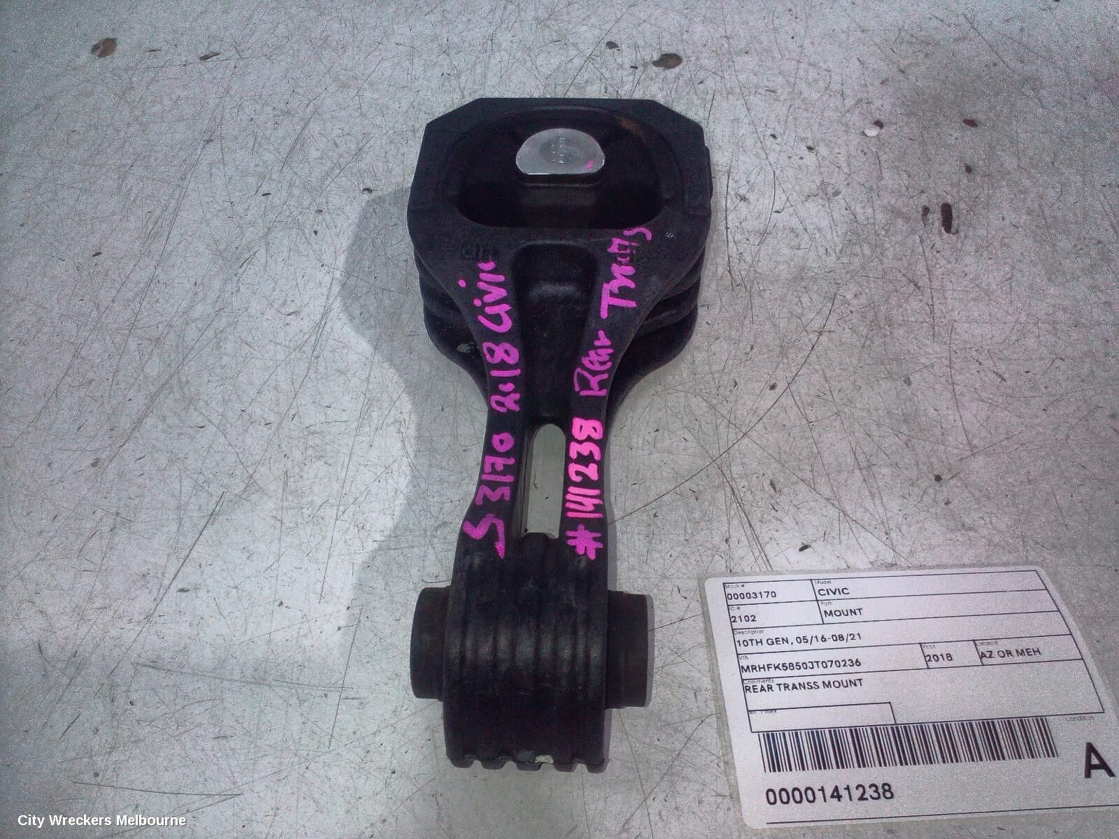 HONDA CIVIC 2018 Mount