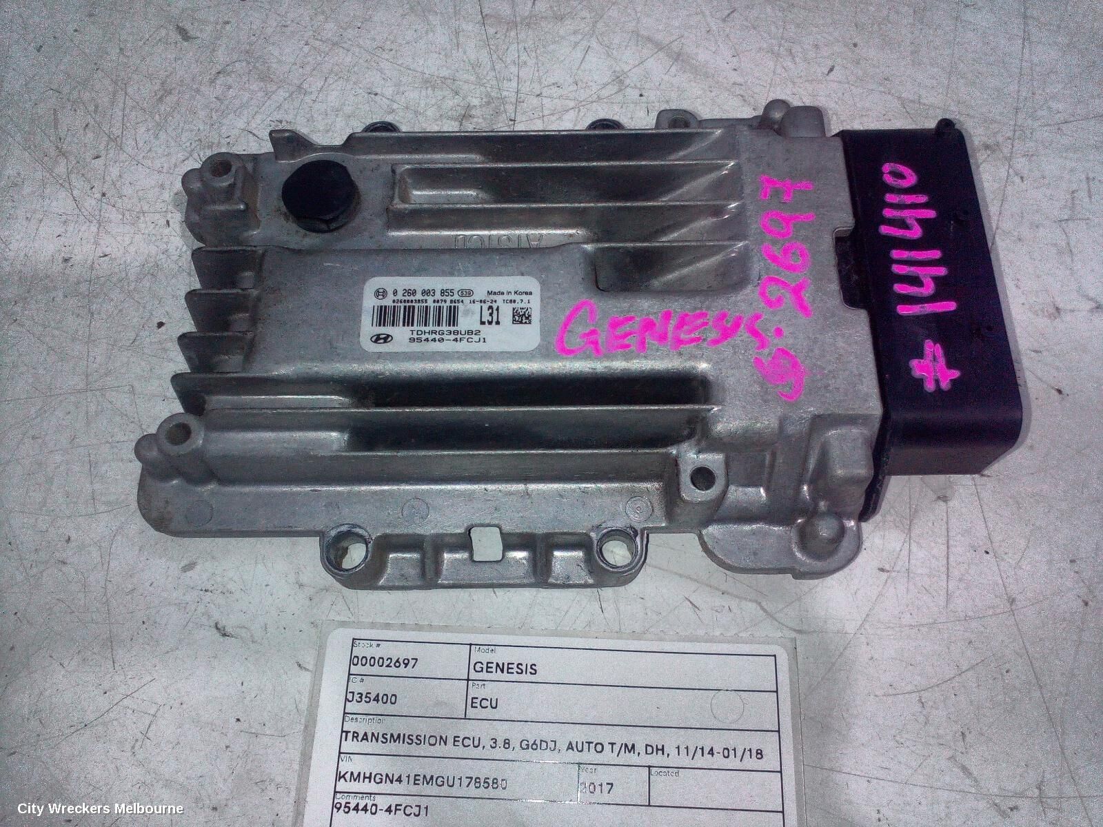 HYUNDAI GENESIS 2017 Ecu