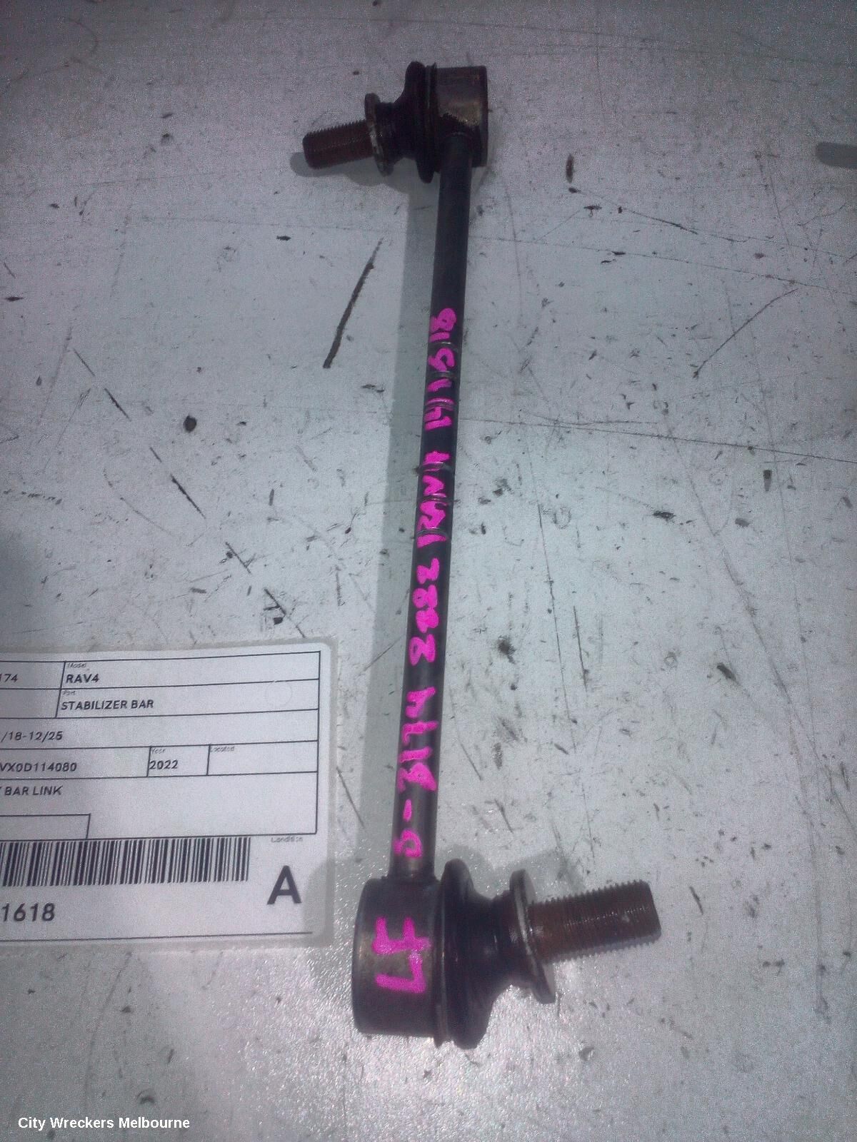 TOYOTA RAV4 2022 Stabiliser Bar